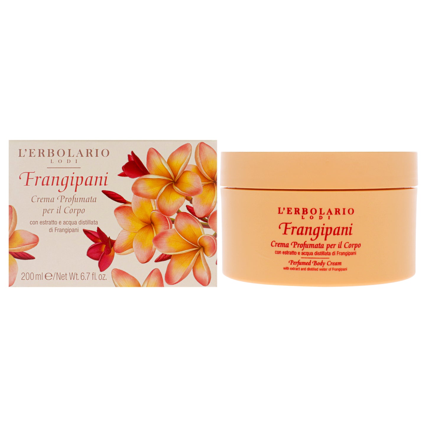 Perfumed Body Cream - Frangipan by LErbolario for Unisex - 6.7 oz Body Cream