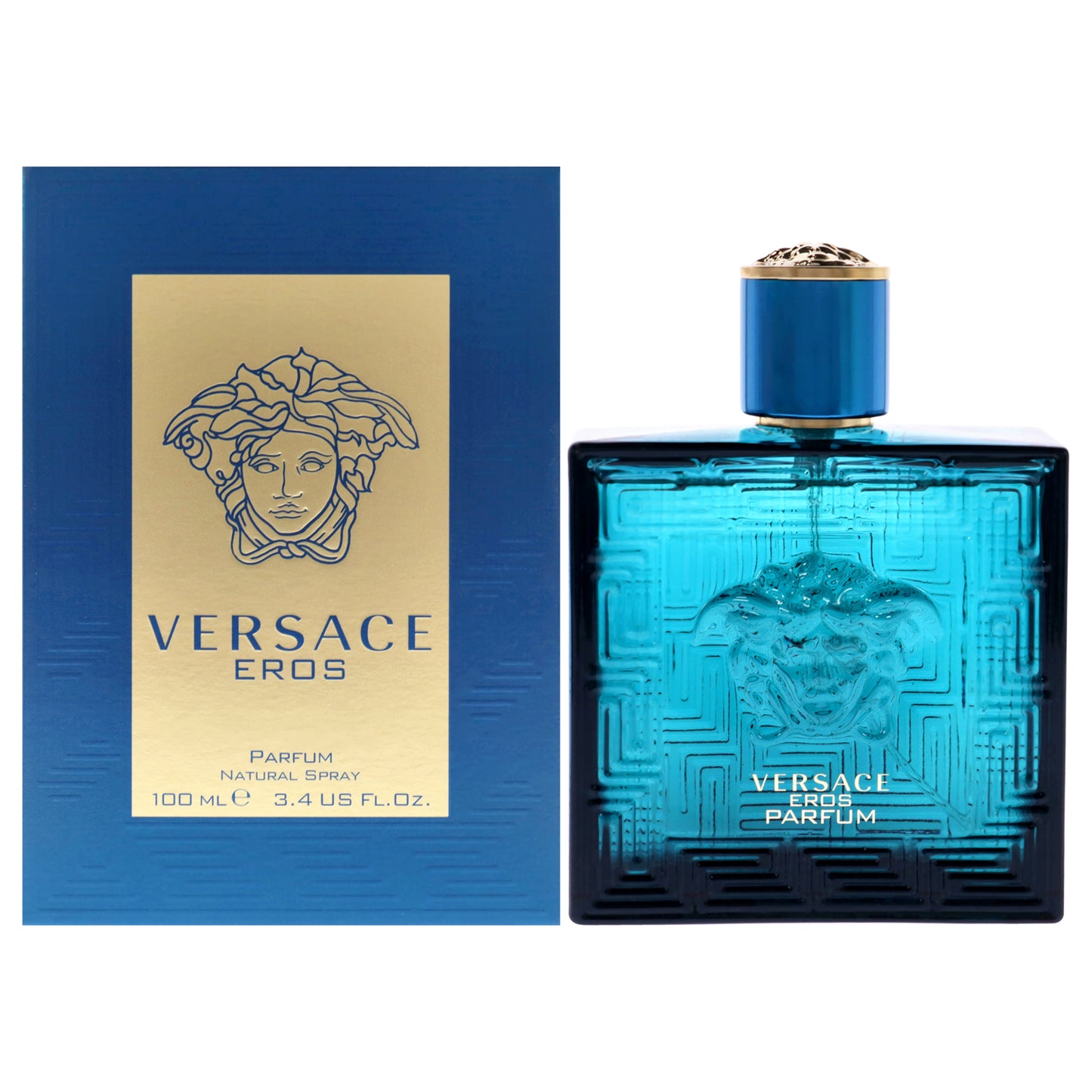 Versace Eros by Versace for Men - 3.4 oz Parfum Spray