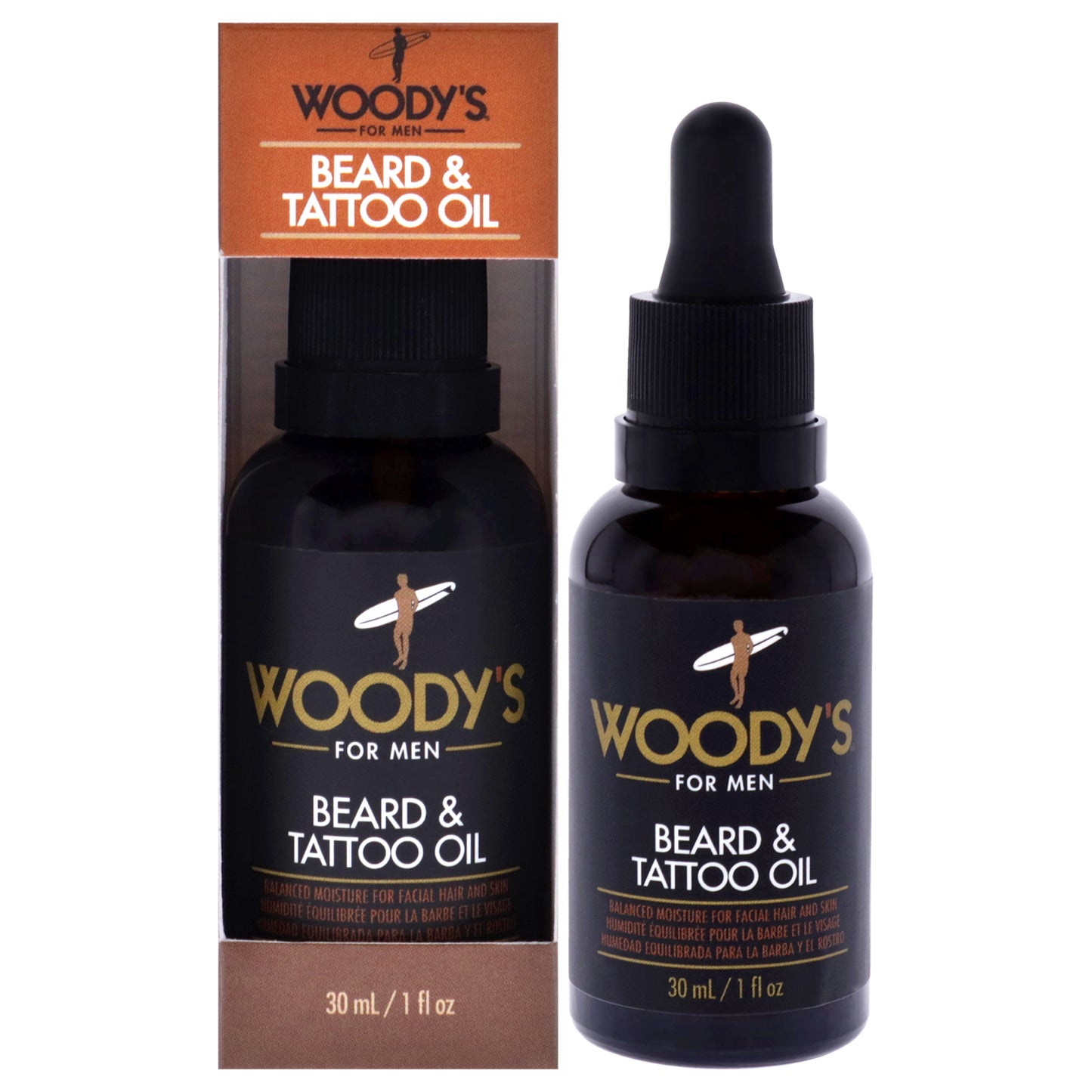 Beard and Tattoo Oil by Woodys for Men - 1 oz Oil