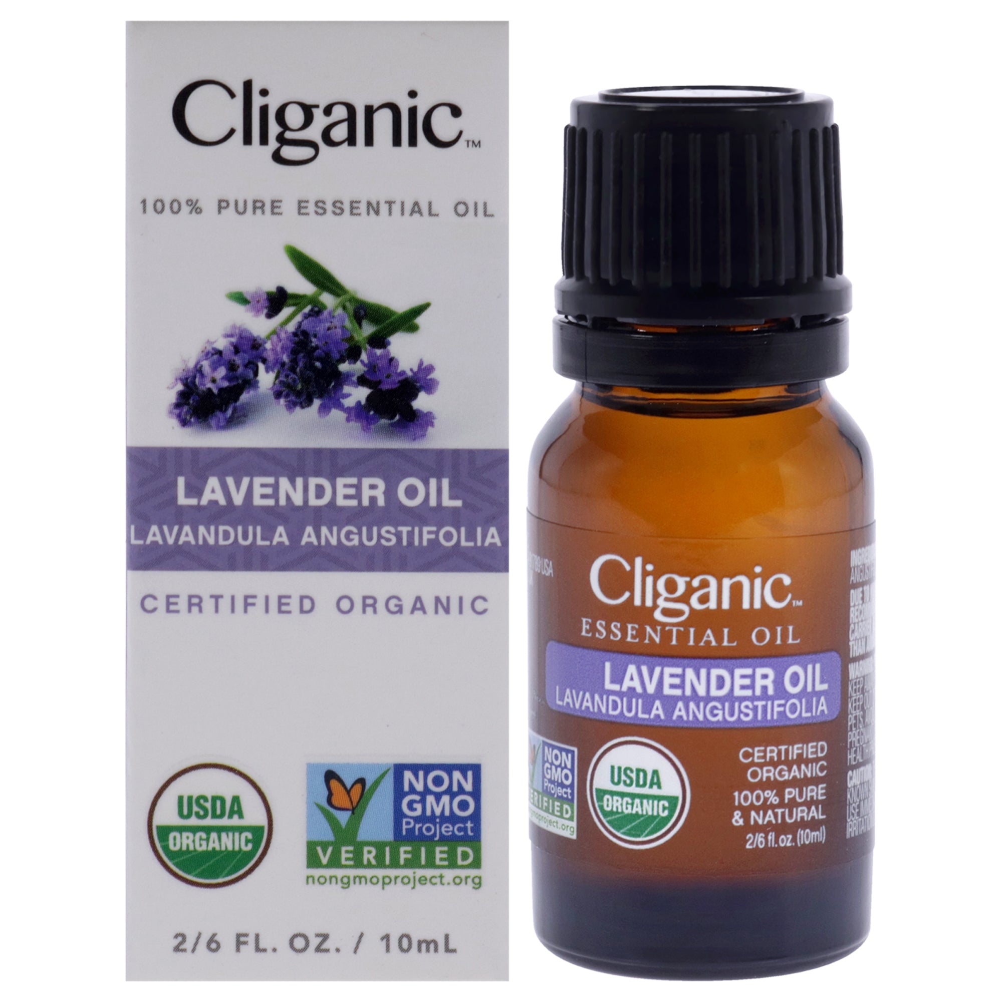 Organic Lavender by Cliganic for Unisex - 0.33 oz Oil