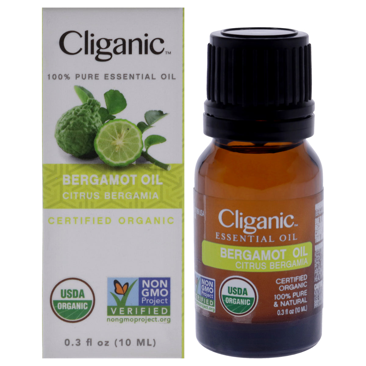 Organic Bergamot by Cliganic for Unisex - 0.33 oz Oil