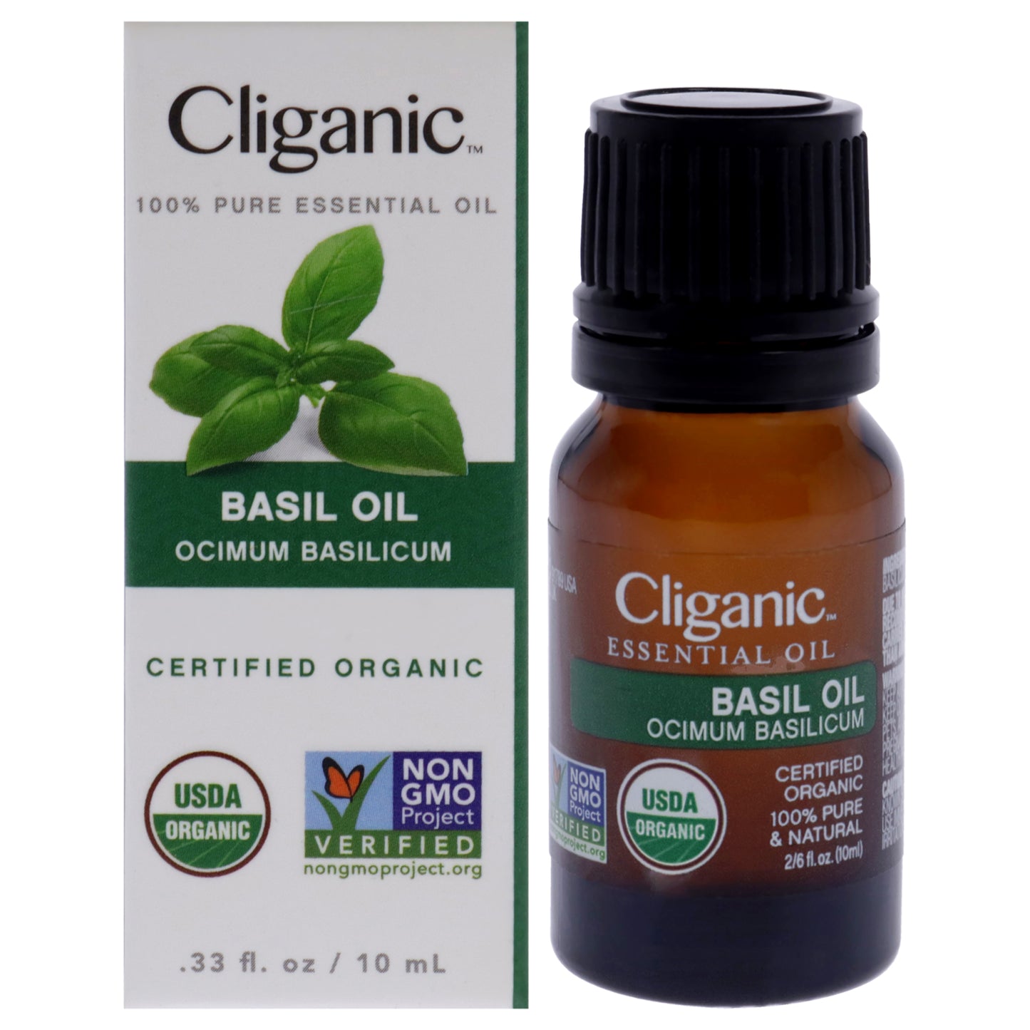 Organic Basil 0.33 oz Oil