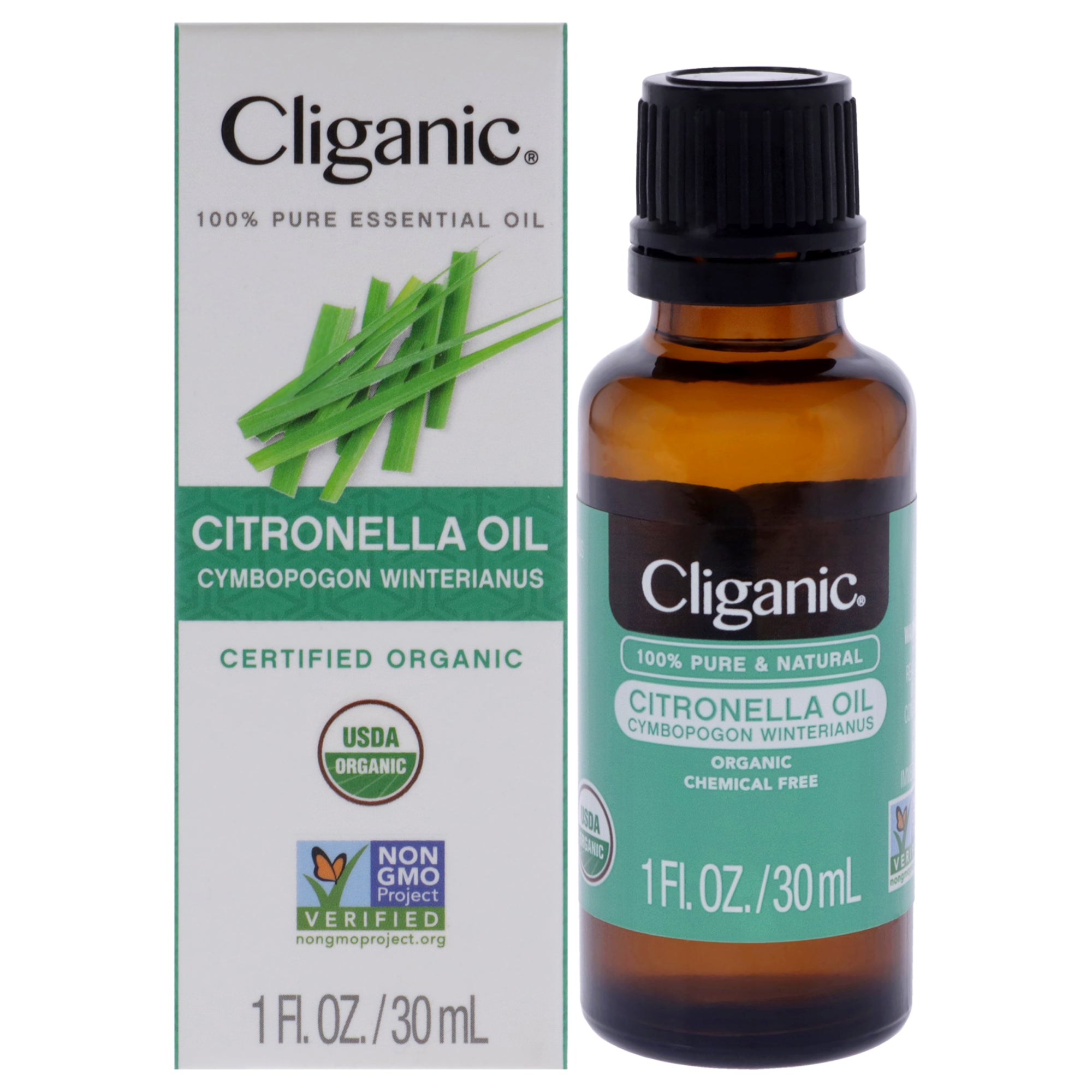 Organic Citronella by Cliganic for Unisex - 1 oz Oil
