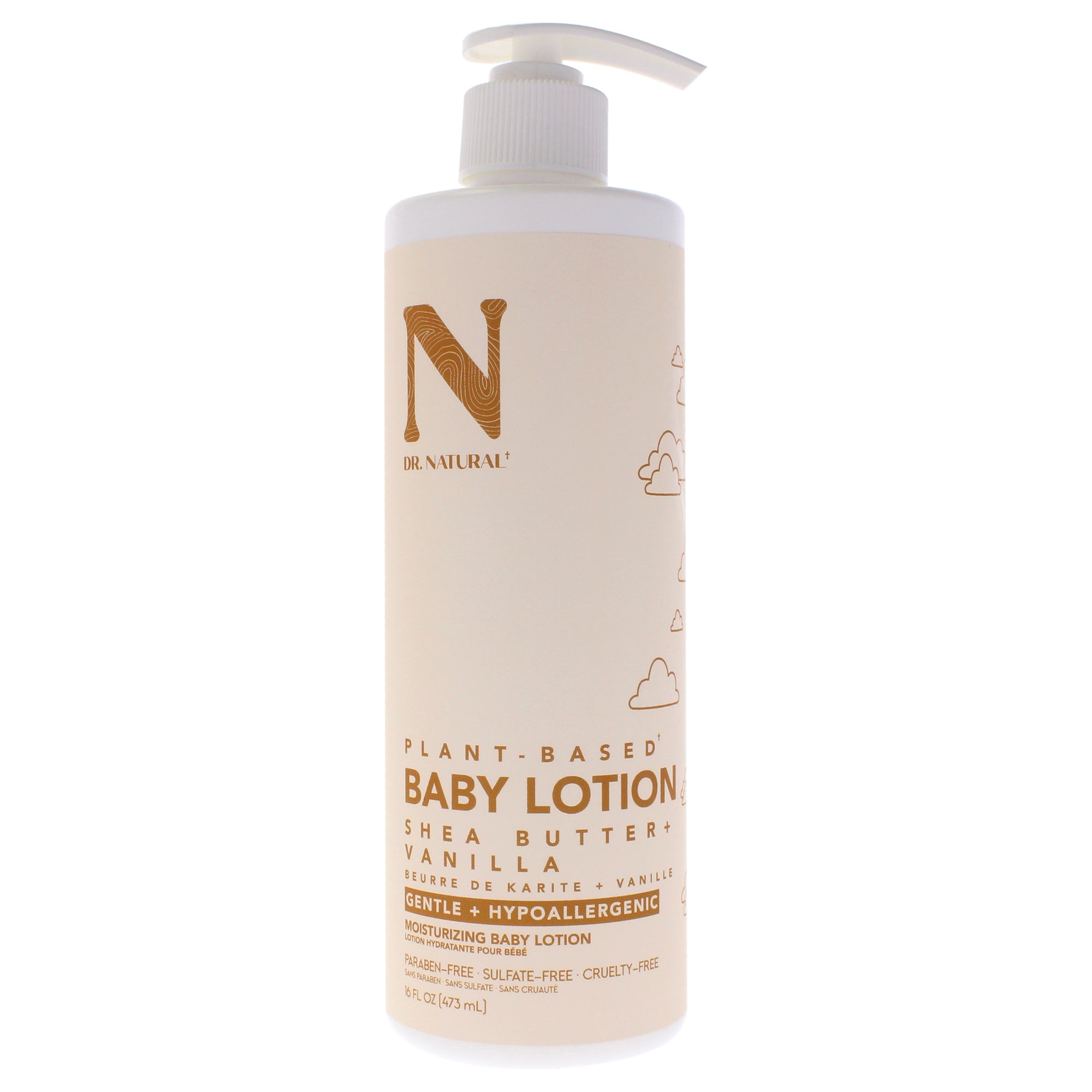 Moisturizing Baby Lotion - Shea Butter Plus Vanilla by Dr. Natural for Kids - 16 oz Lotion