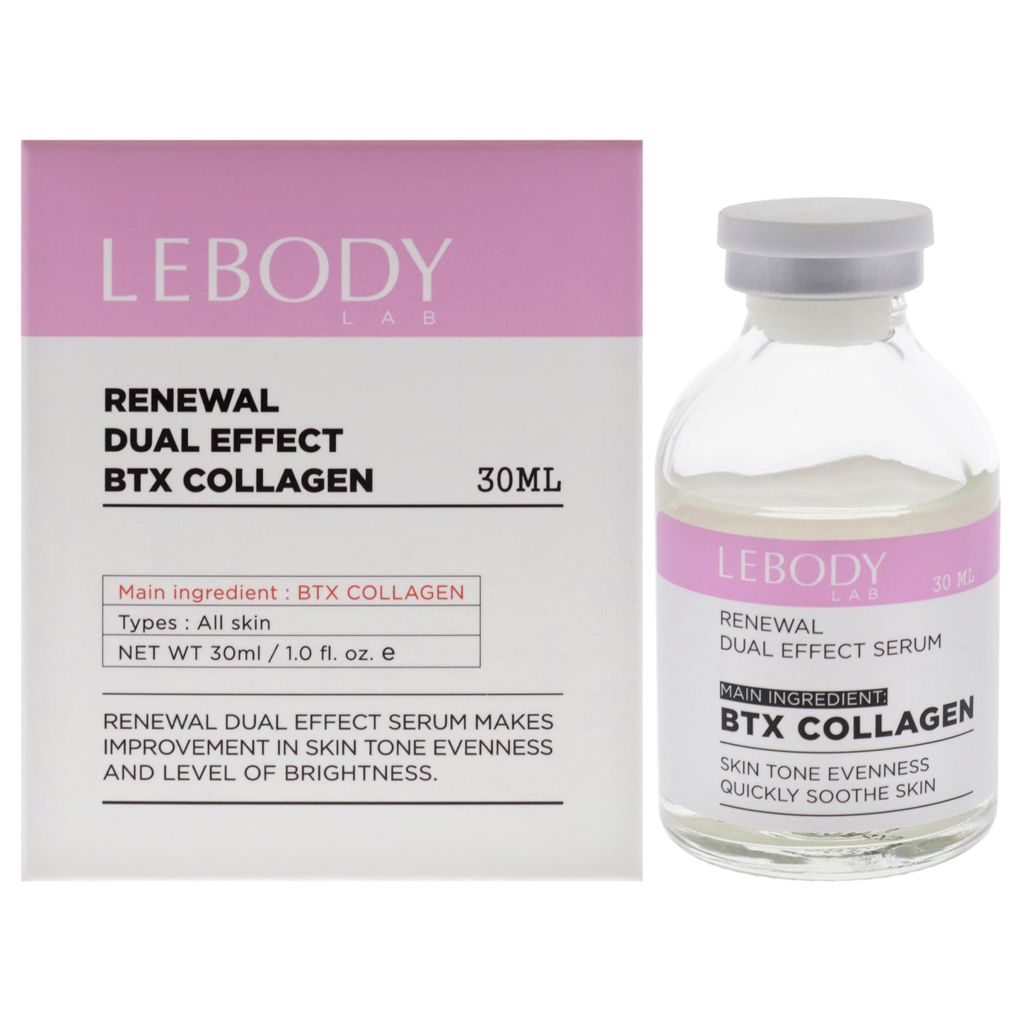 Lab Renewal Dual Effect Serum - BTX Collagen 1 oz Serum