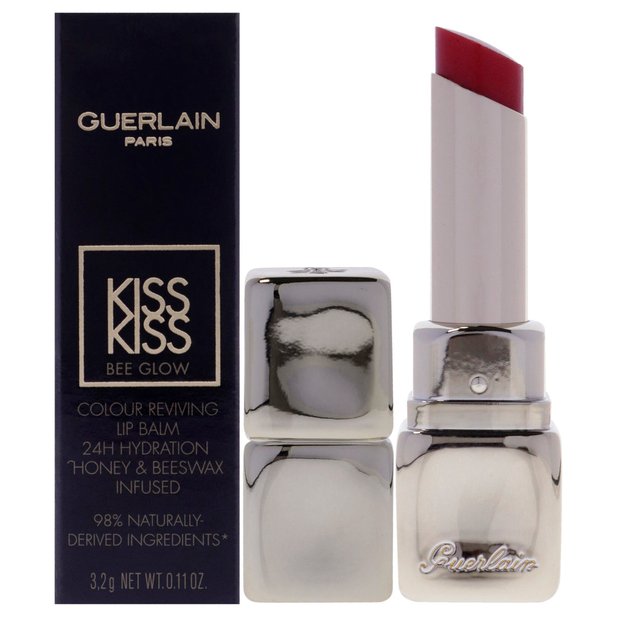 KissKiss Bee Glow Lip Balm - 775 Poppy Glow by Guerlain for Women - 0.11 oz Lip Balm