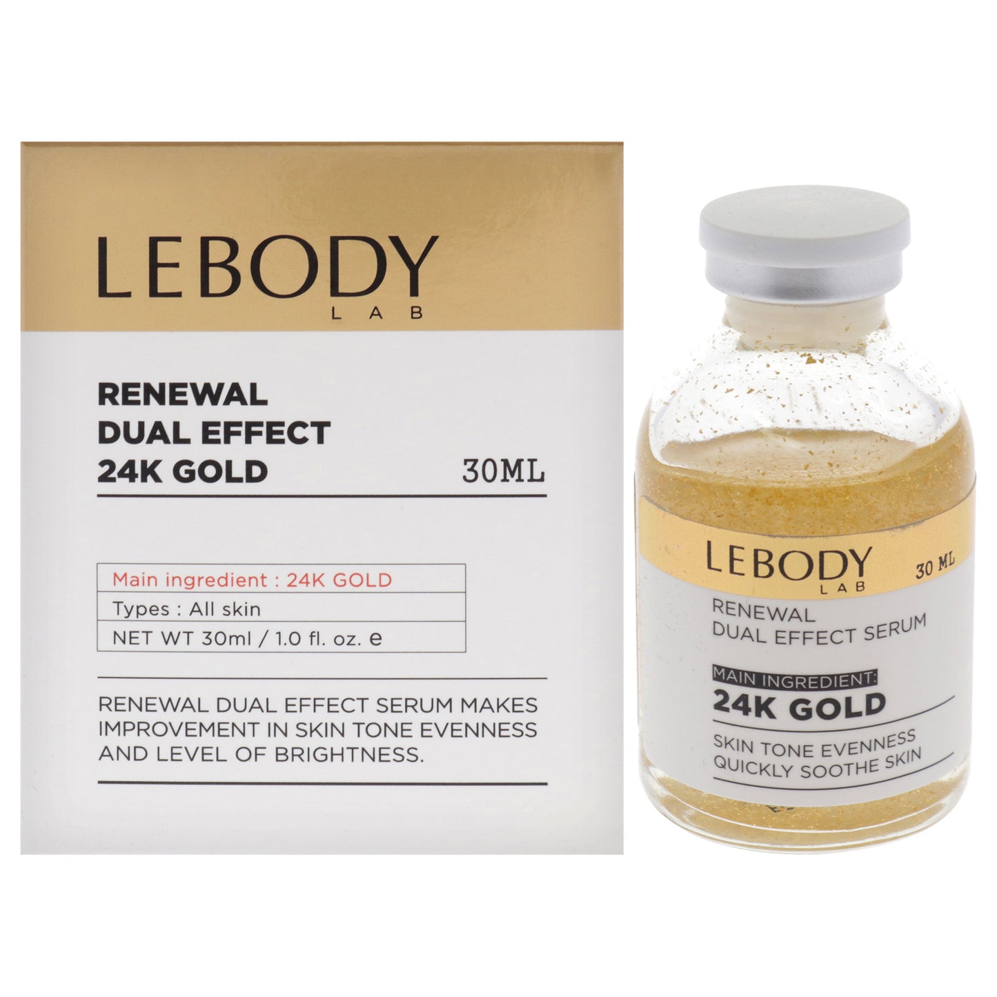 Lab Renewal Dual Effect Serum - 24K Gold 1 oz Serum