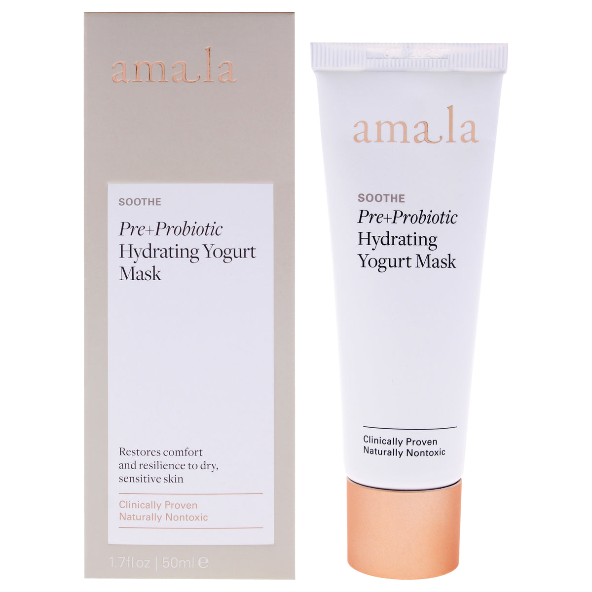 Pre Plus Probiotic Hydrating Yogurt Mask by Amala for Women - 1.7 oz Mask