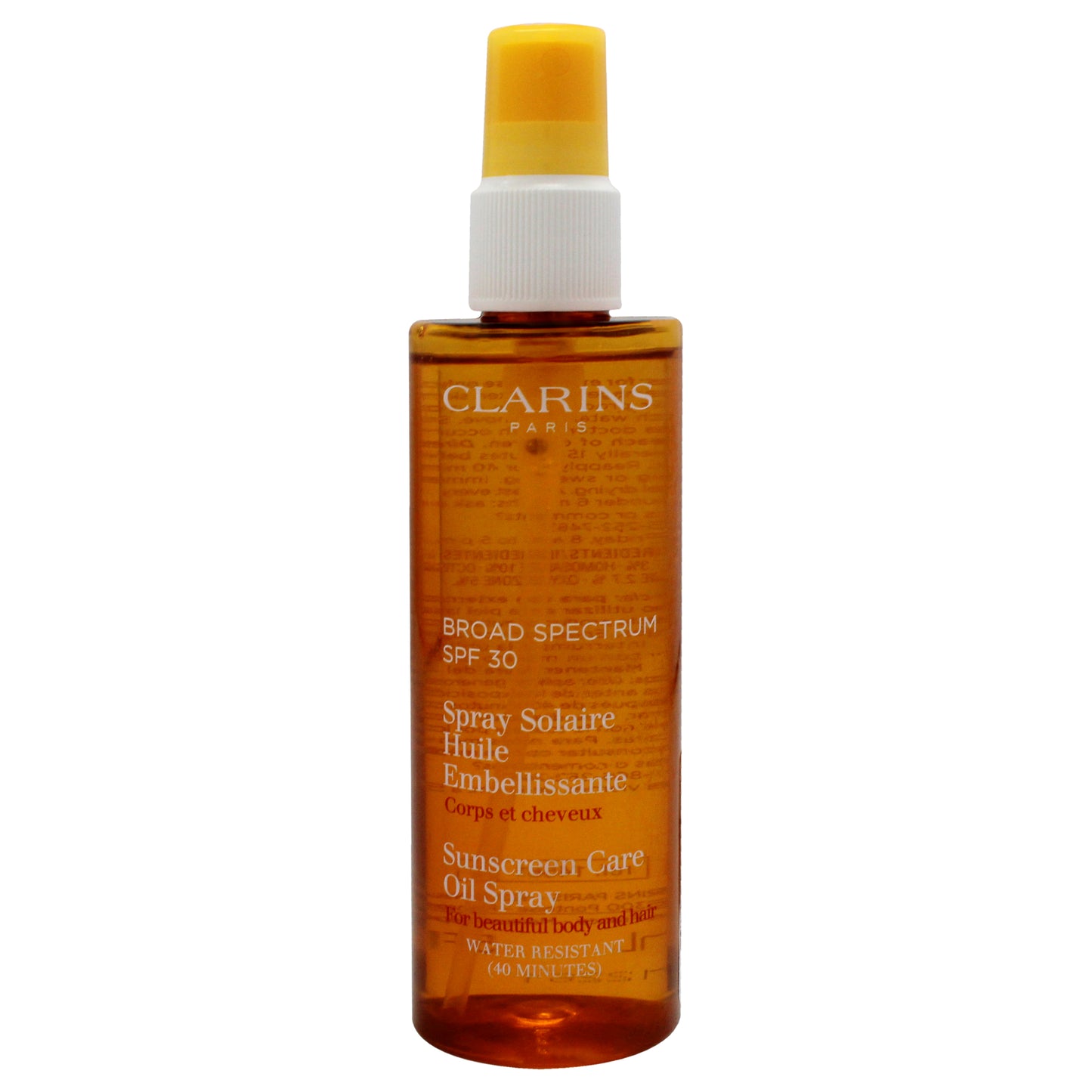 Suncreen Care Oil Spray SPF 30 by Clarins for Unisex - 5 oz Sunscreen (Tester)