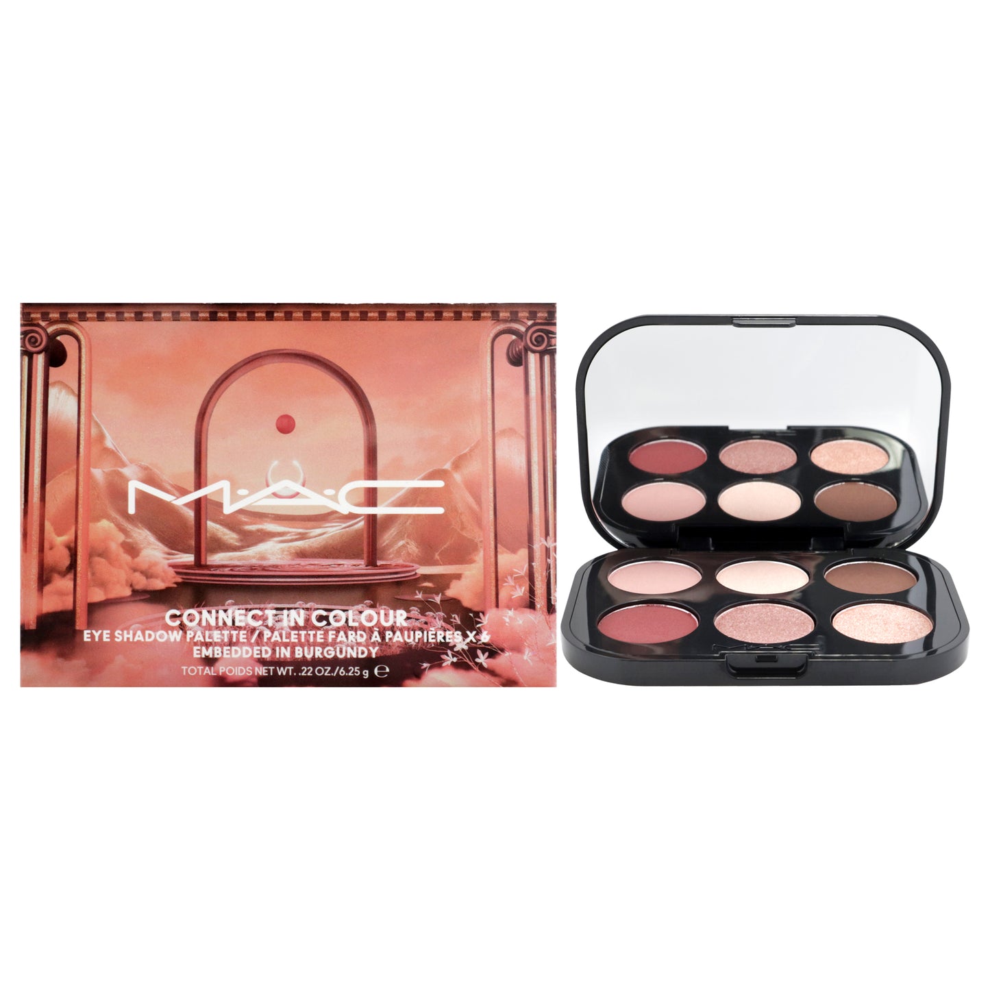 Connect In Colour Eye Shadow Palette - Embedded in Burgundy by MAC for Women - 0.22 oz Eye Shadow