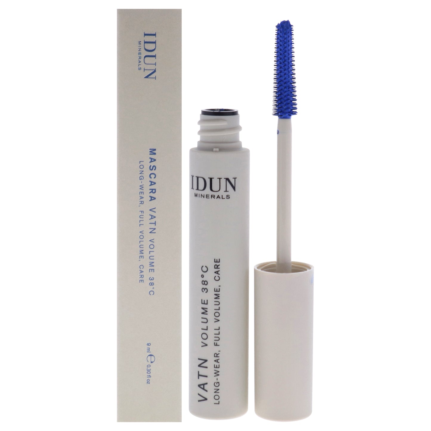 Vatn Volume Mascara 38 Degree C - Blue by Idun Minerals for Women - 0.30 oz Mascara
