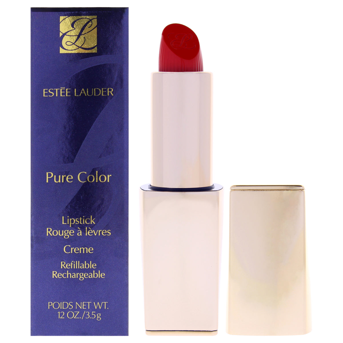 Pure Color Creme Lipstick - 520 Carnal by Estee Lauder for Women - 0.12 oz Lipstick (Refillable)