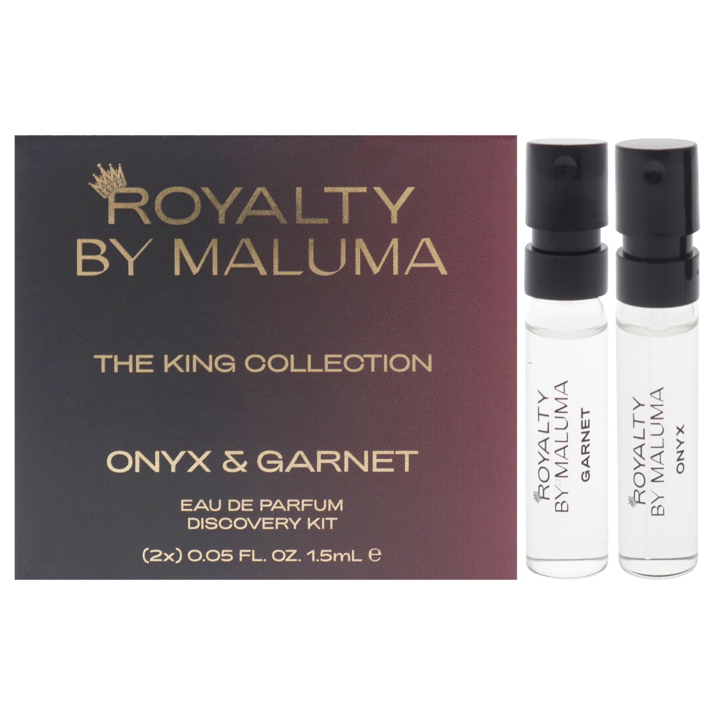 The King Collection 2 Pc Mini Gift Set 0.05oz Onyx EDP Spray Vial