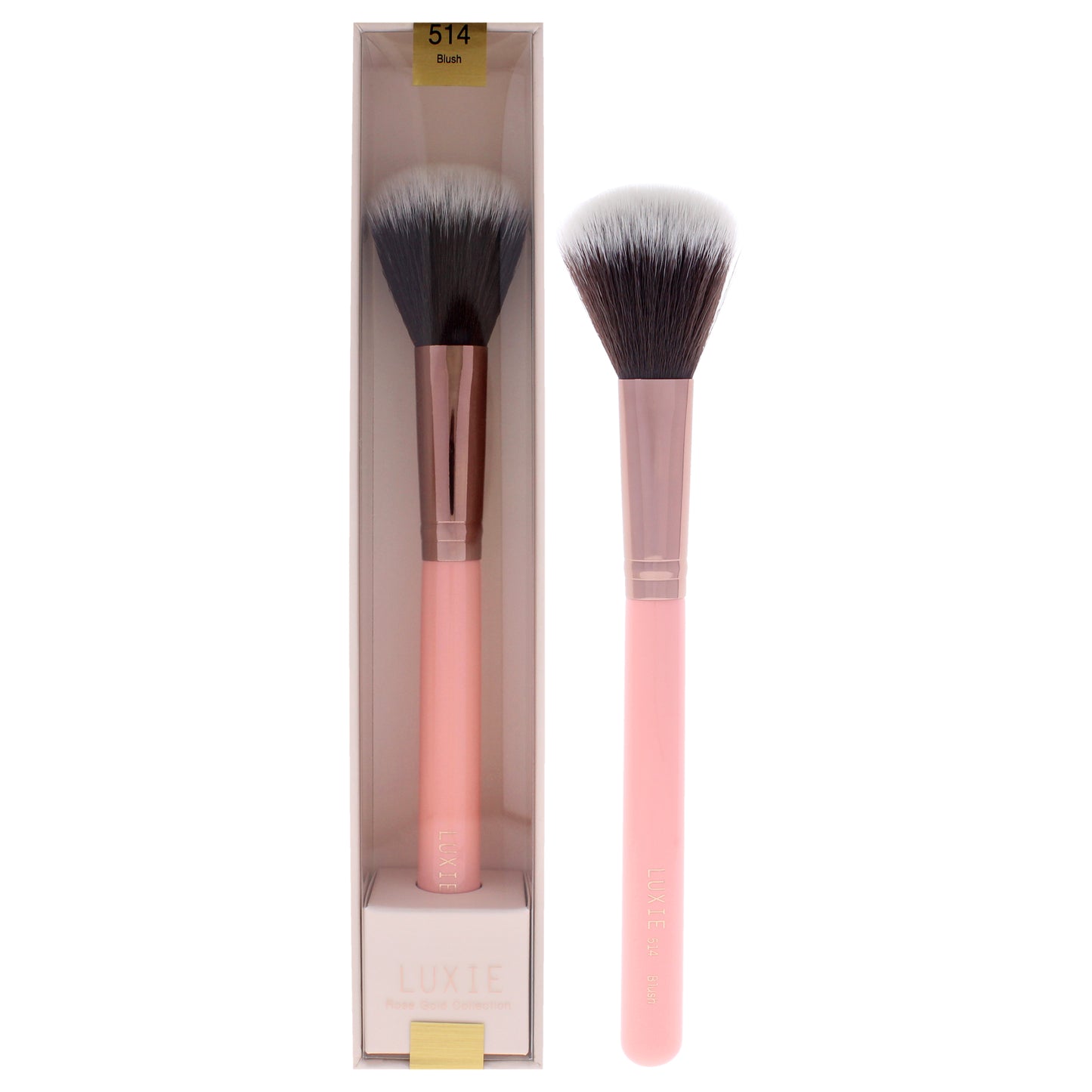 Rose Gold Blush Brush - 514 by Luxie for Women - 1 Pc Brush