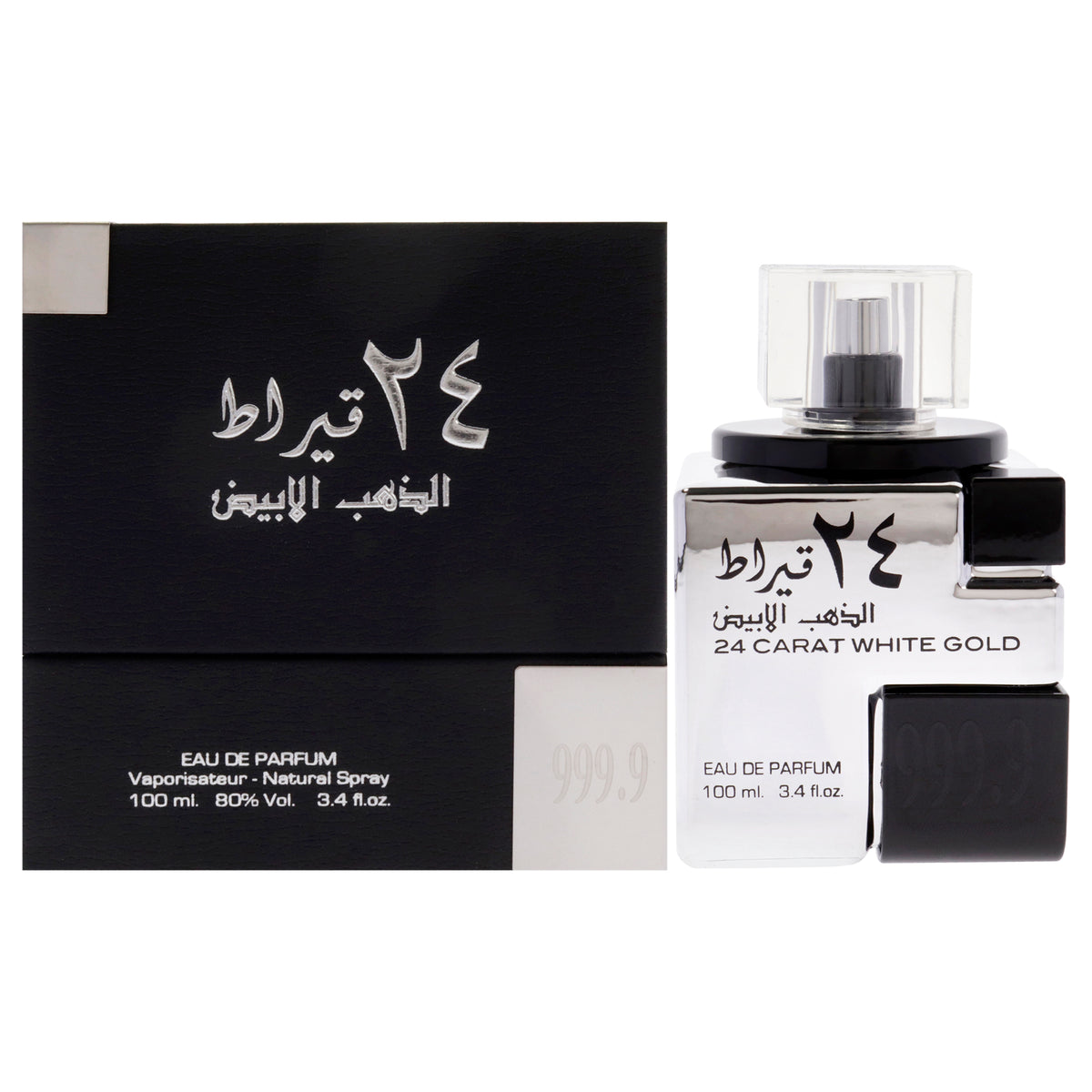 24 Carat - White Gold by Lattafa for Unisex - 3.4 oz EDP Spray