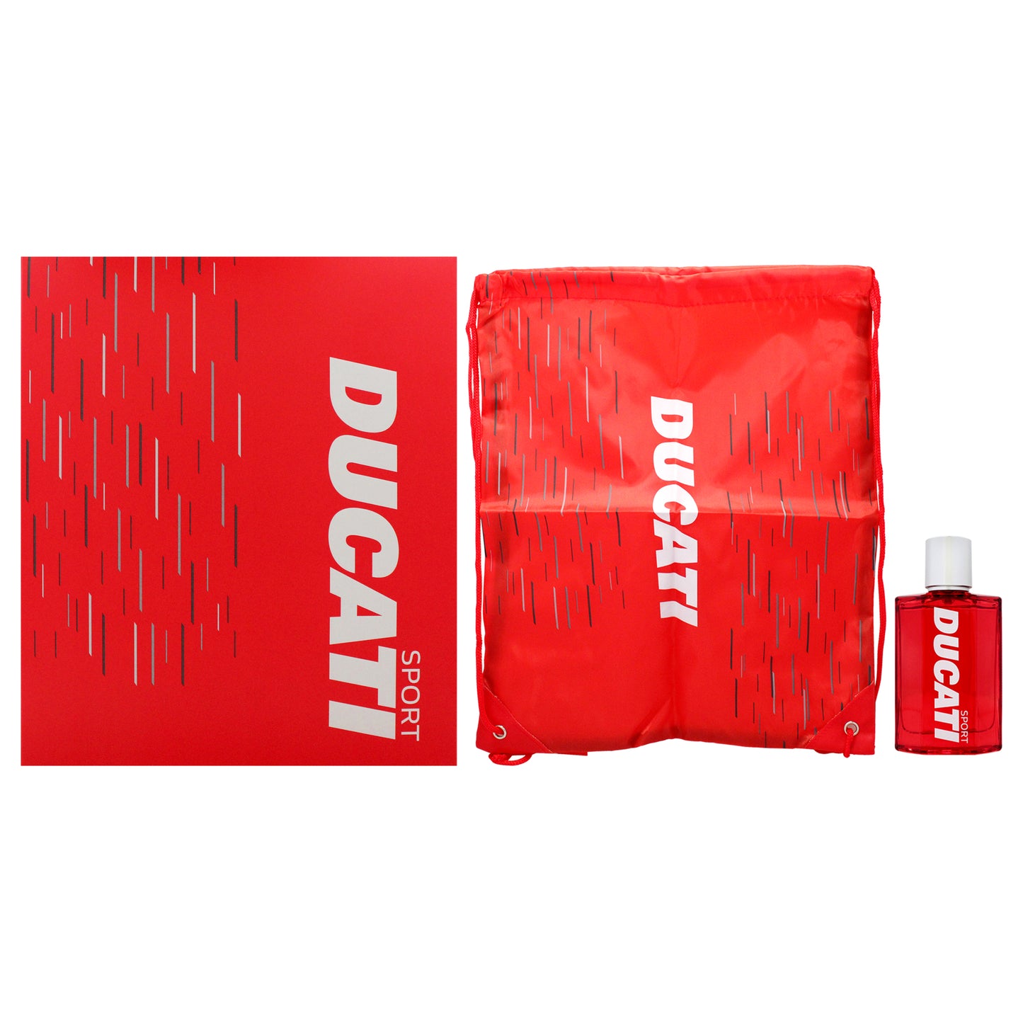 Ducati Sport by Ducati for Men - 2 Pc Gift Set 1.69oz EDT Spray, Drawstring Backpack