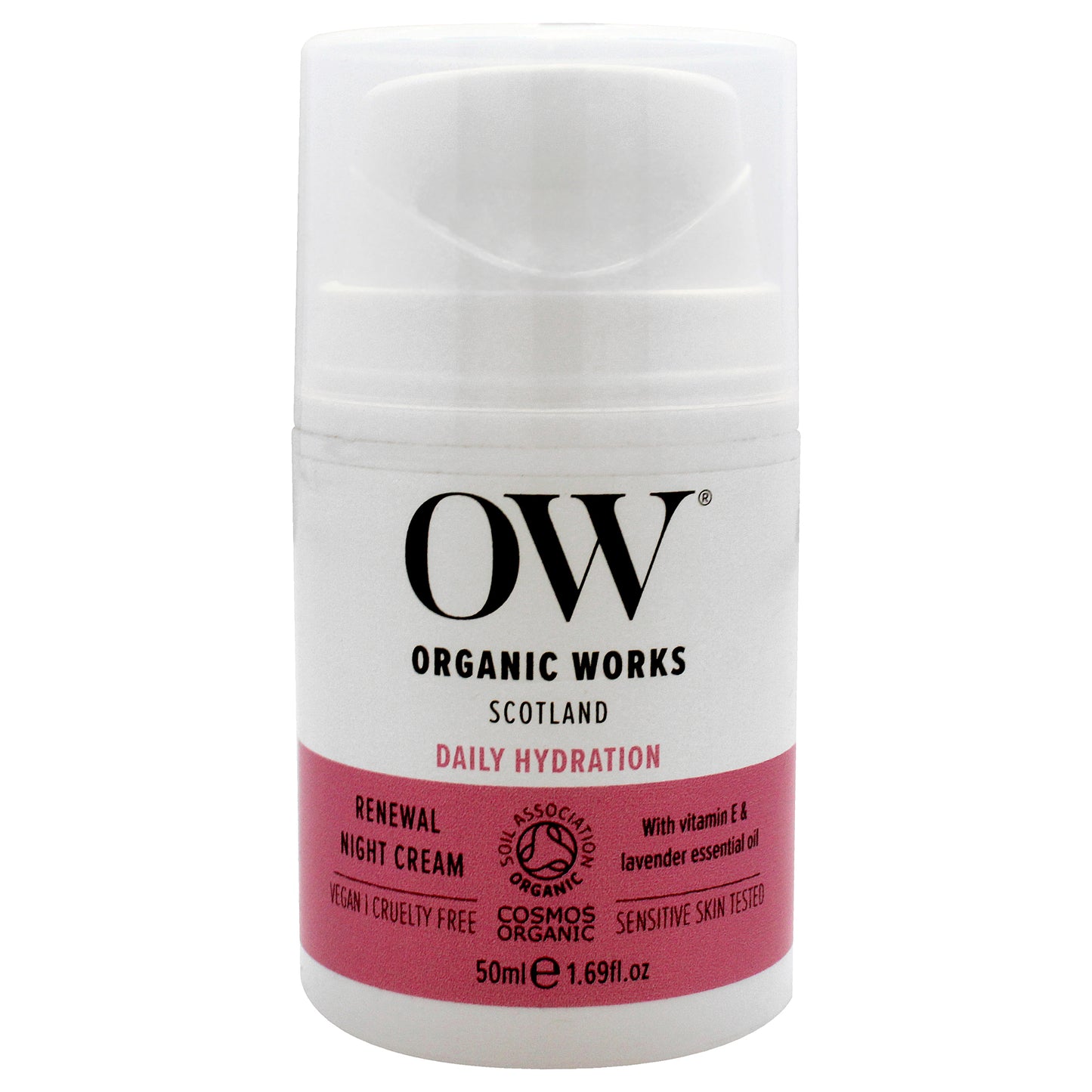 Daily Hydration Renewal Night Cream by Organic Works for Unisex - 1.69 oz Cream