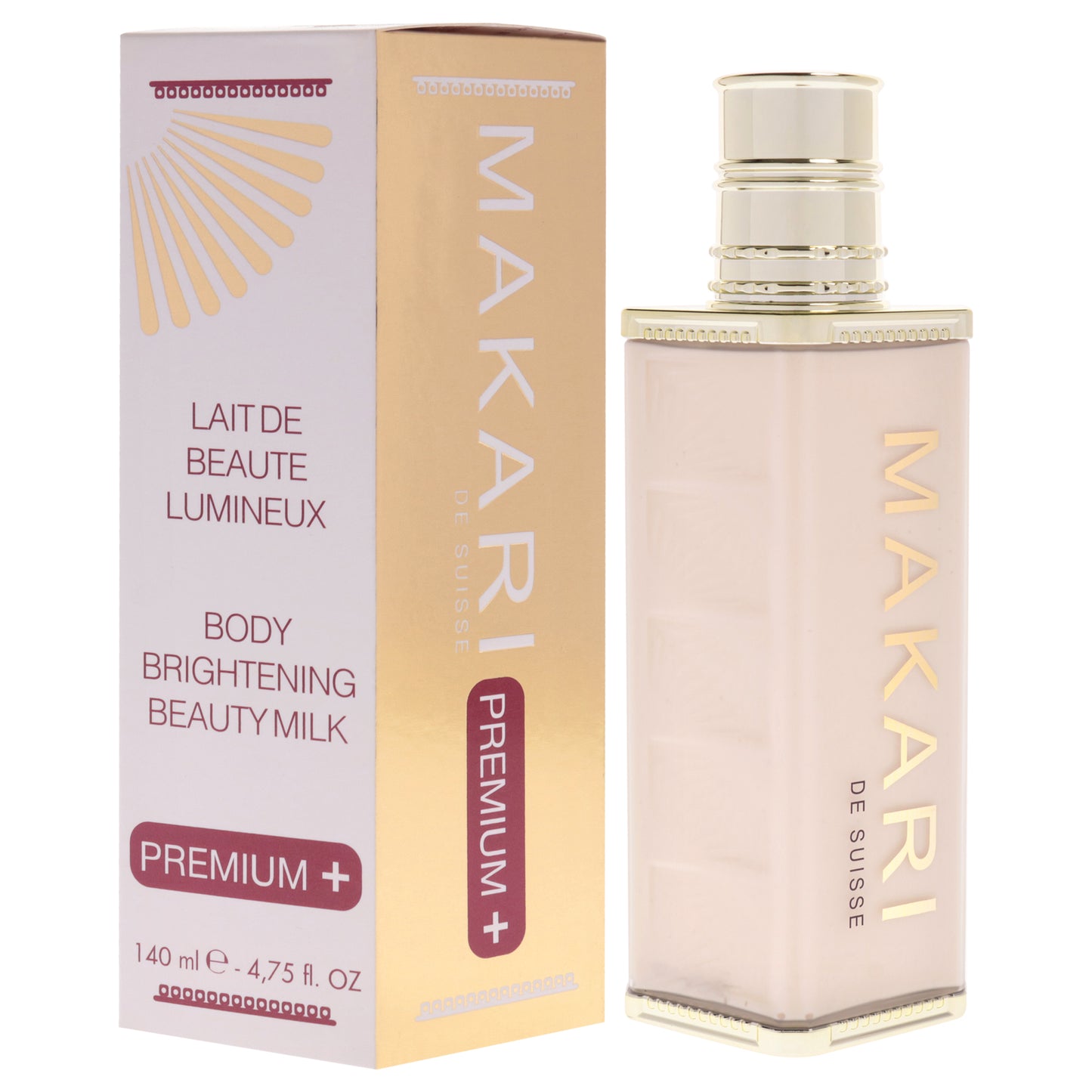 Body Brightening Beauty Milk Premium Plus by Makari for Women - 4.75 oz Lotion