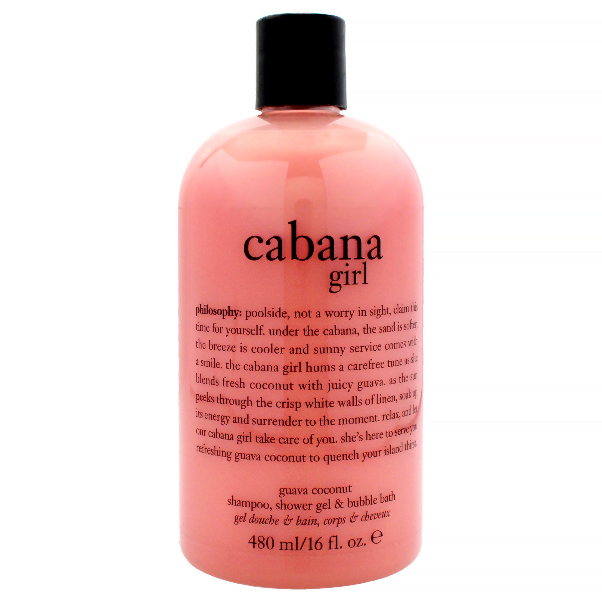 Cabana Girl by Philosophy for Women - 16 oz Shampoo, Shower Gel and Bubble Bath