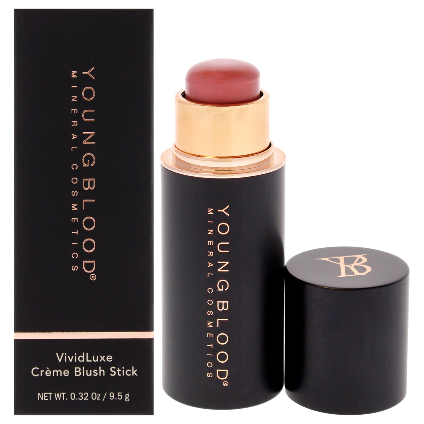 VividLuxe Creme Blush Stick - Mulberry by Youngblood for Women - 0.32 oz Blush