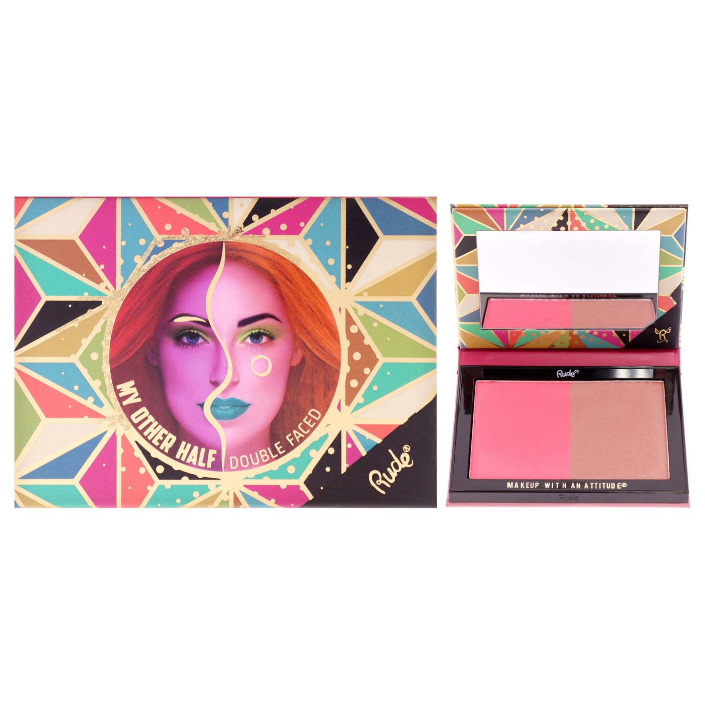 My Other Half Duo Shade Face Palette - Double Faced 0.458 oz Makeup