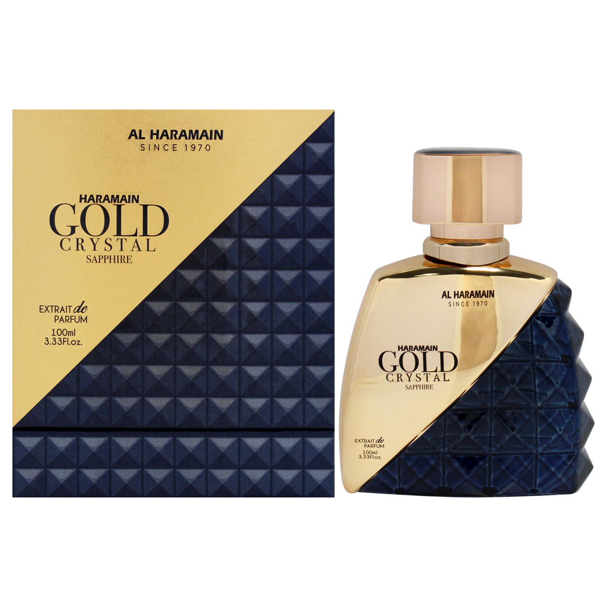 Gold Crystal - Sapphire by Al Haramain for Unisex - 3.33 oz Extrait De Parfum Spray
