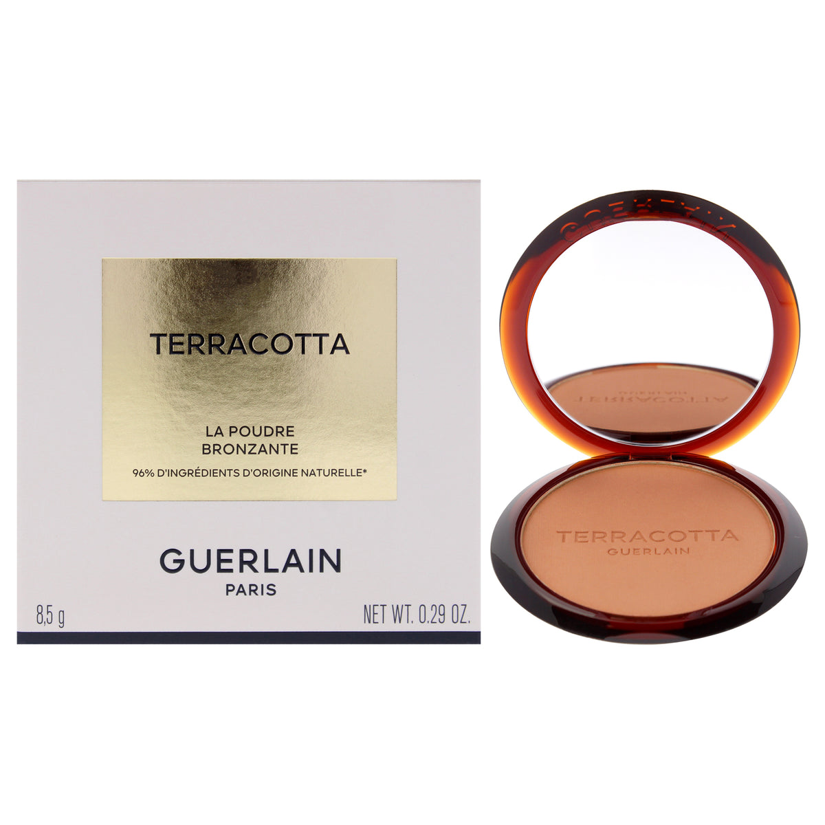 Terracotta The Bronzing Powder 96 Percent Naturally - 2 Medium Cool by Guerlain for Women - 0.29 oz Powder (Refillable)