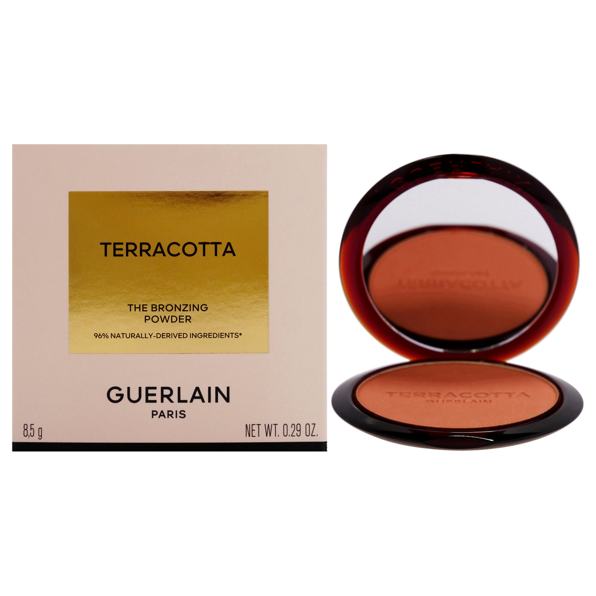 Terracotta The Bronzing Powder 96 Percent Naturally - 4 Deep Cool by Guerlain for Women - 0.29 oz Powder (Refillable)