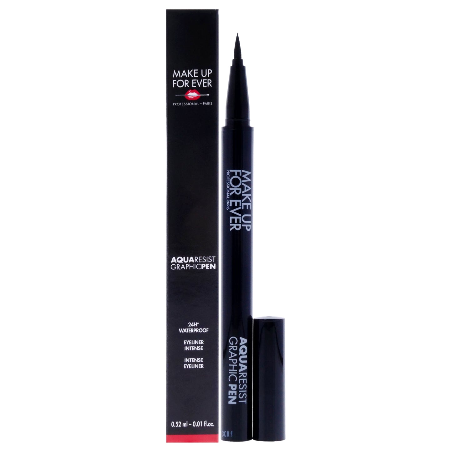 Aqua Resist Graphic Pen 24H Waterproof - 1 Black 0.01 oz Eyeliner