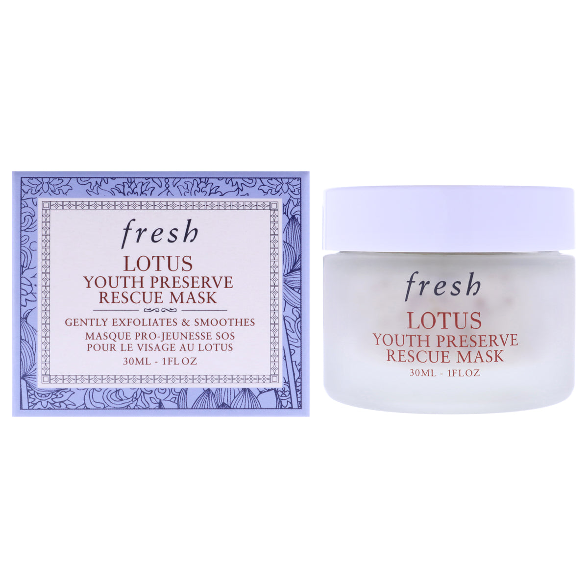 Lotus Youth Preserve Rescue Mask by Fresh for Women - 1 oz Mask