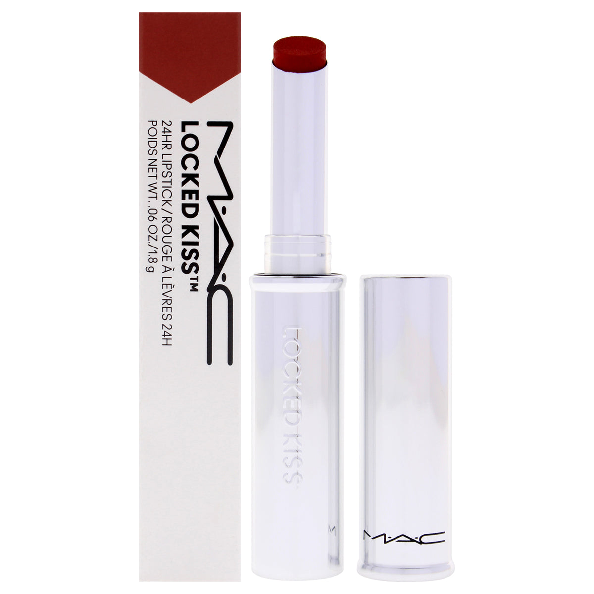 Locked Kiss 24HR Lipstick - 99 Extra Chili by MAC for Women - 0.06 oz Lipstick