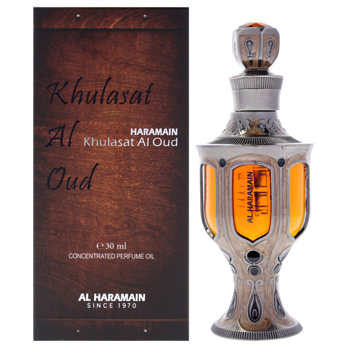 Khulasat Al Oud by Al Haramain for Unisex - 1.01 oz Concentrated Perfume Oil