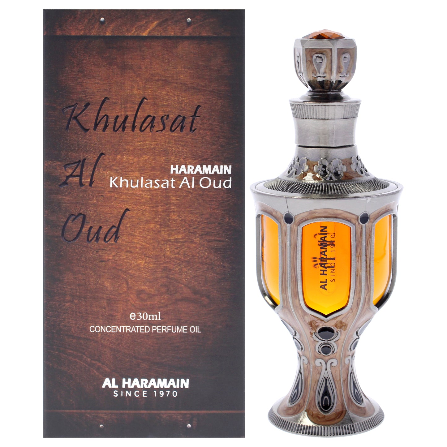 Khulasat Al Oud by Al Haramain for Unisex - 1.01 oz Concentrated Perfume Oil