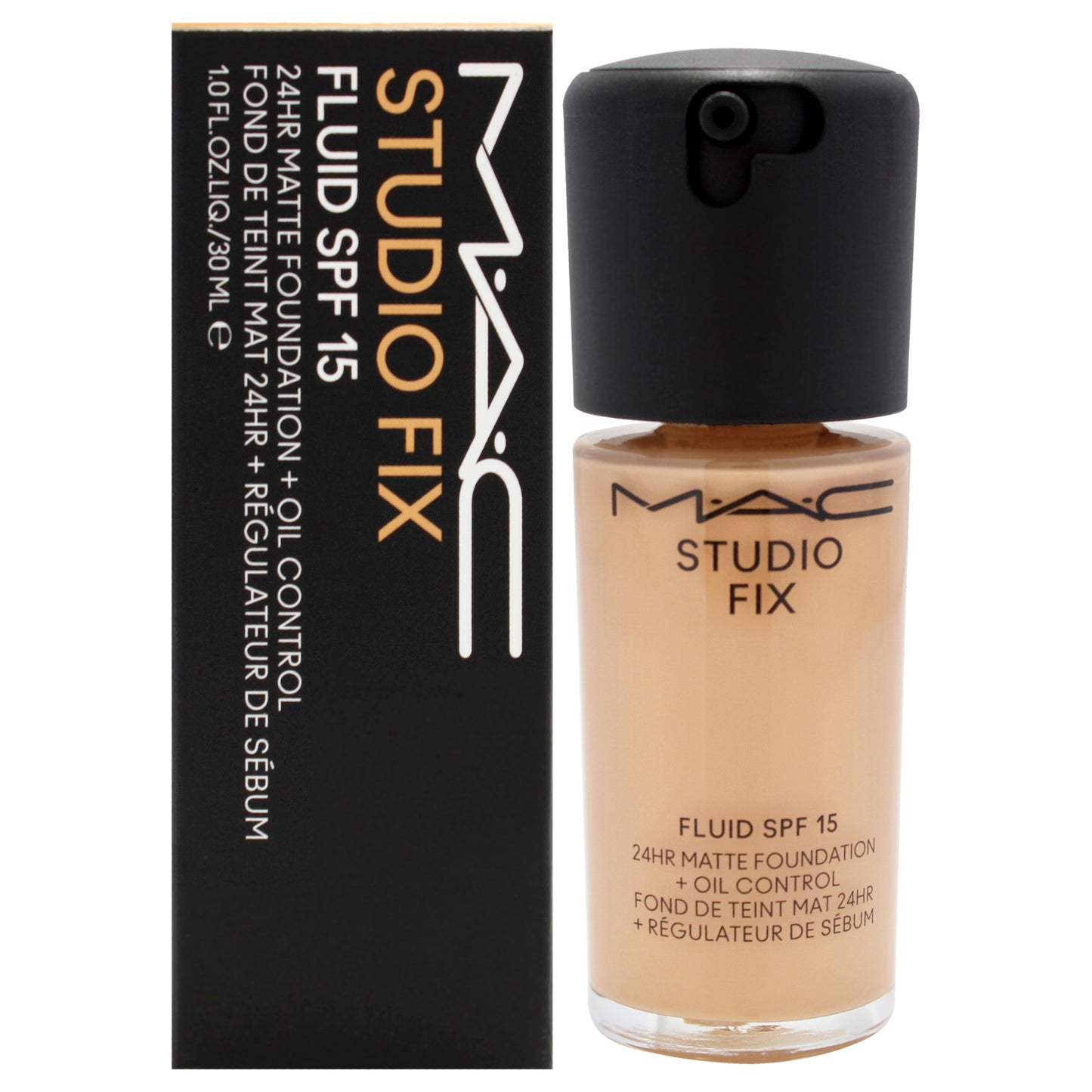 Studio Fix Fluid SPF 15 24Hr Matte Foundation Plus Oil Control - NC35 Light To Mediun Beige With Peachy Golden Undertone 1 oz Foundation