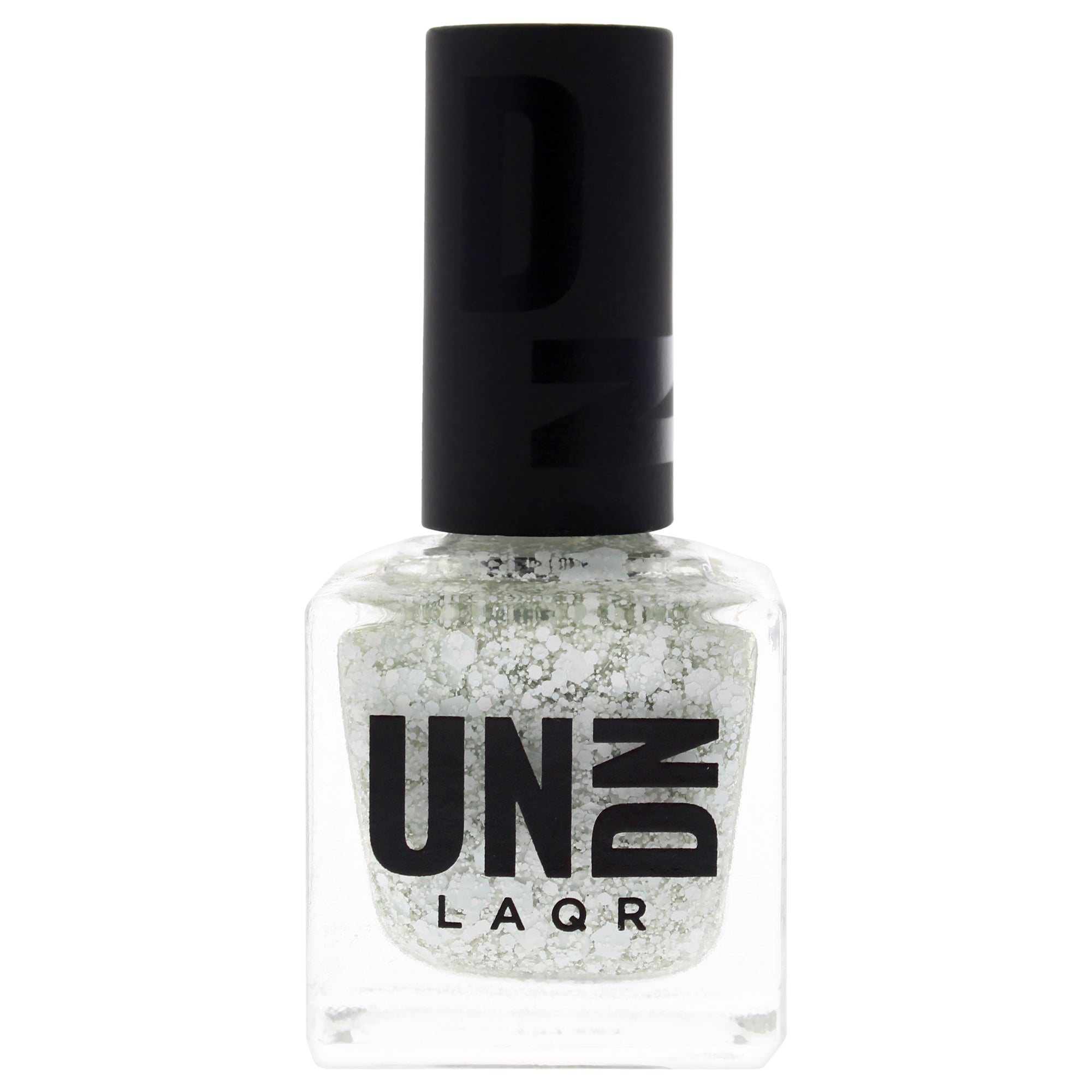 Vegan Nail Polish - 0203 Pink-Blue Splatter by UNDN for Women - 0.5 oz Nail Polish