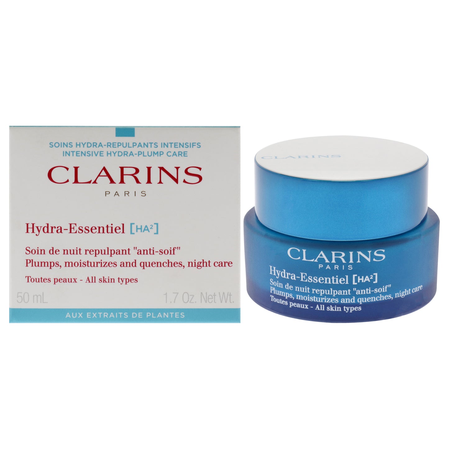 Hydra-Essentiel Night Moisturizer by Clarins for Women - 1.7 oz Moisturizer