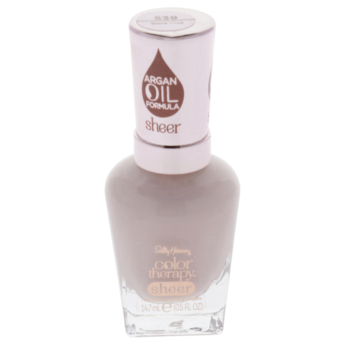 Color Therapy Nail Polish - 539 Bare Kiss by Sally Hansen for Women - 0.5 oz Nail Polish