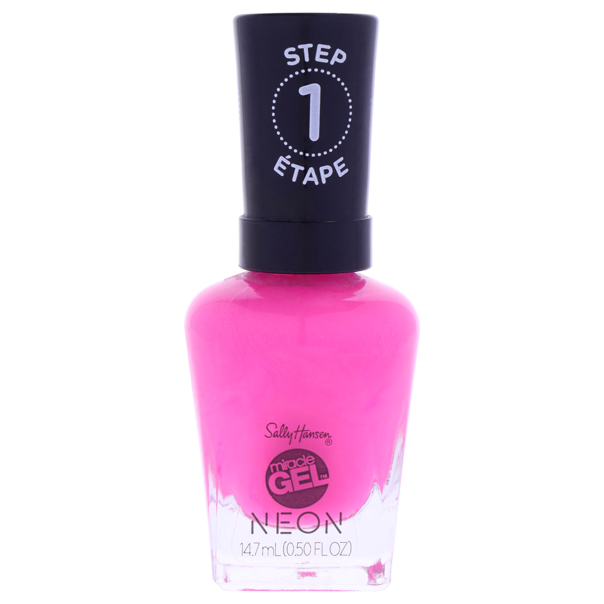 Miracle Gel Neon - 050 Fuchsia Fever by Sally Hansen for Women - 0.5 oz Nail Polish