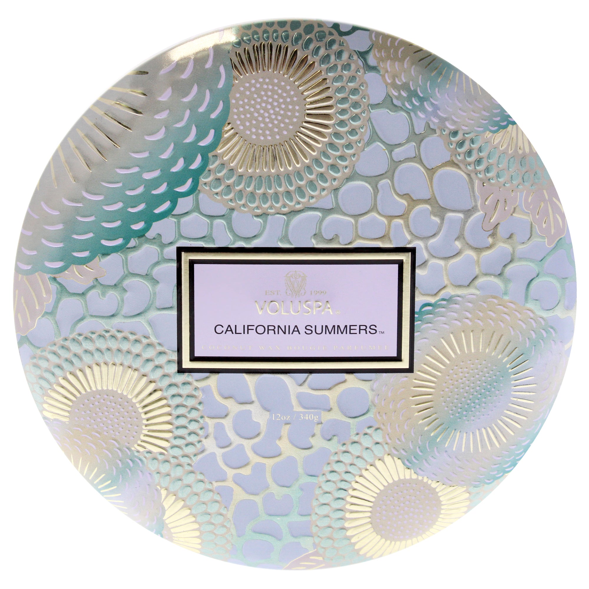 Japonica Collection 3 Wick Tin Candle - California Summers by Voluspa for Unisex - 12 oz Candle