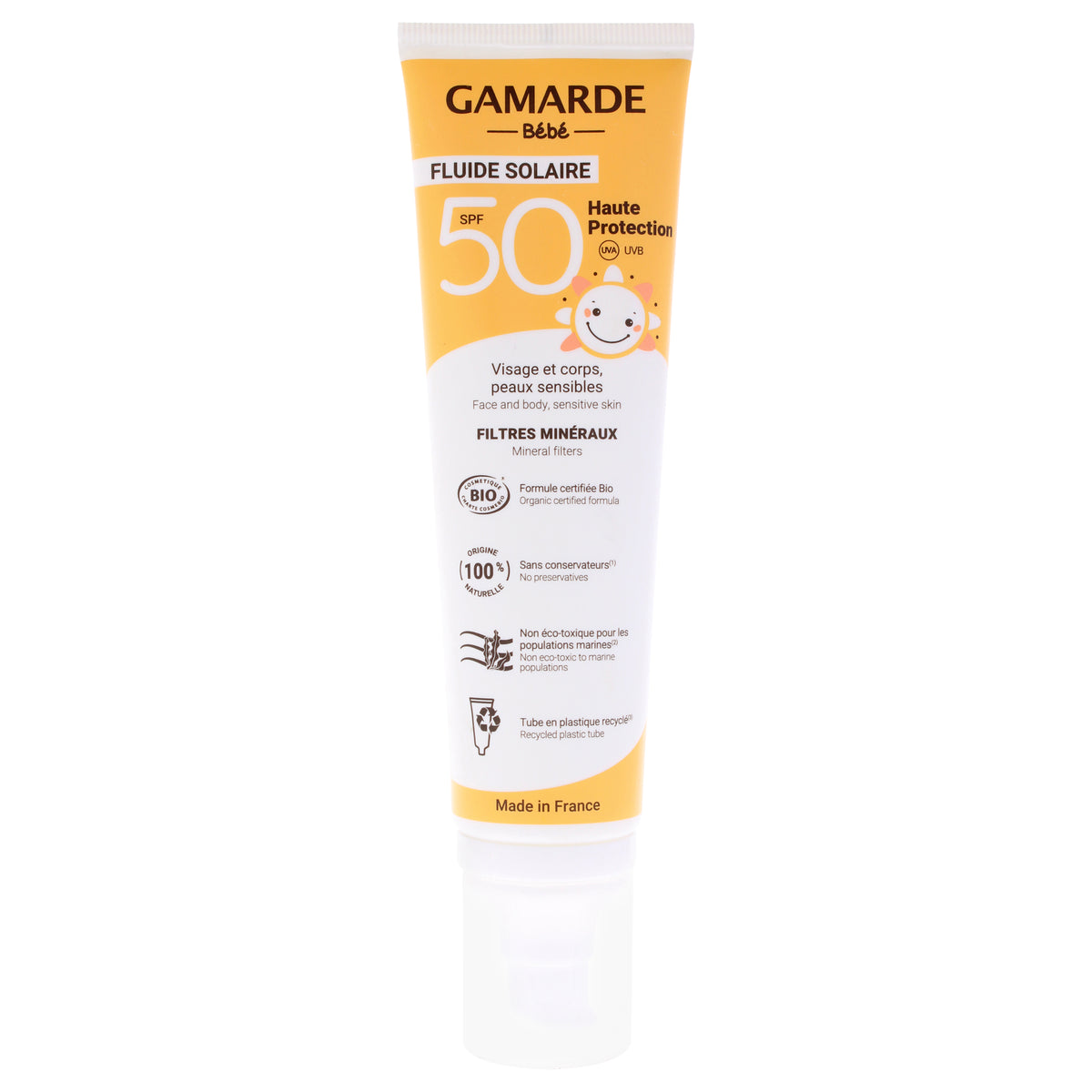 Bebe Face and Body Sensitive Skin SPF 50 by Gamarde for Kids - 3.38 oz Sunscreen
