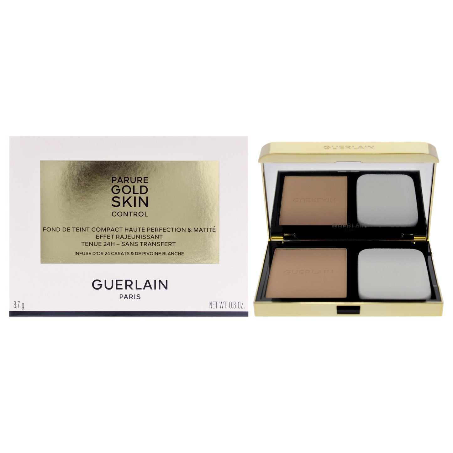 Parure Gold Skin Control Matte Compact Foundation - 1N Very Light Skin with Neutral Beige Undertones 0.3 oz Foundation (Refillable)