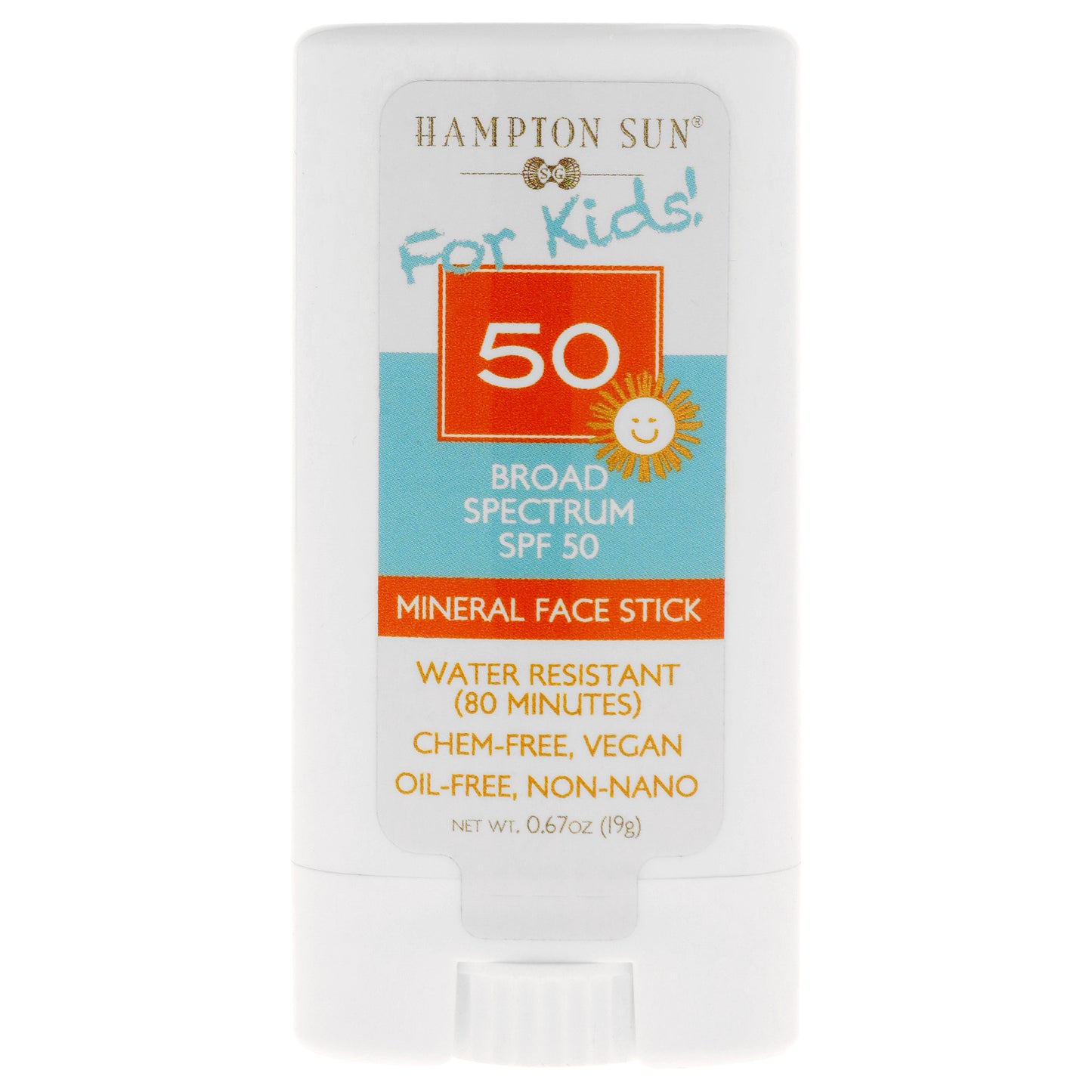 Mineral Face Stick SPF 50 by Hampton Sun for Kids - 0.67 oz Sunscreen