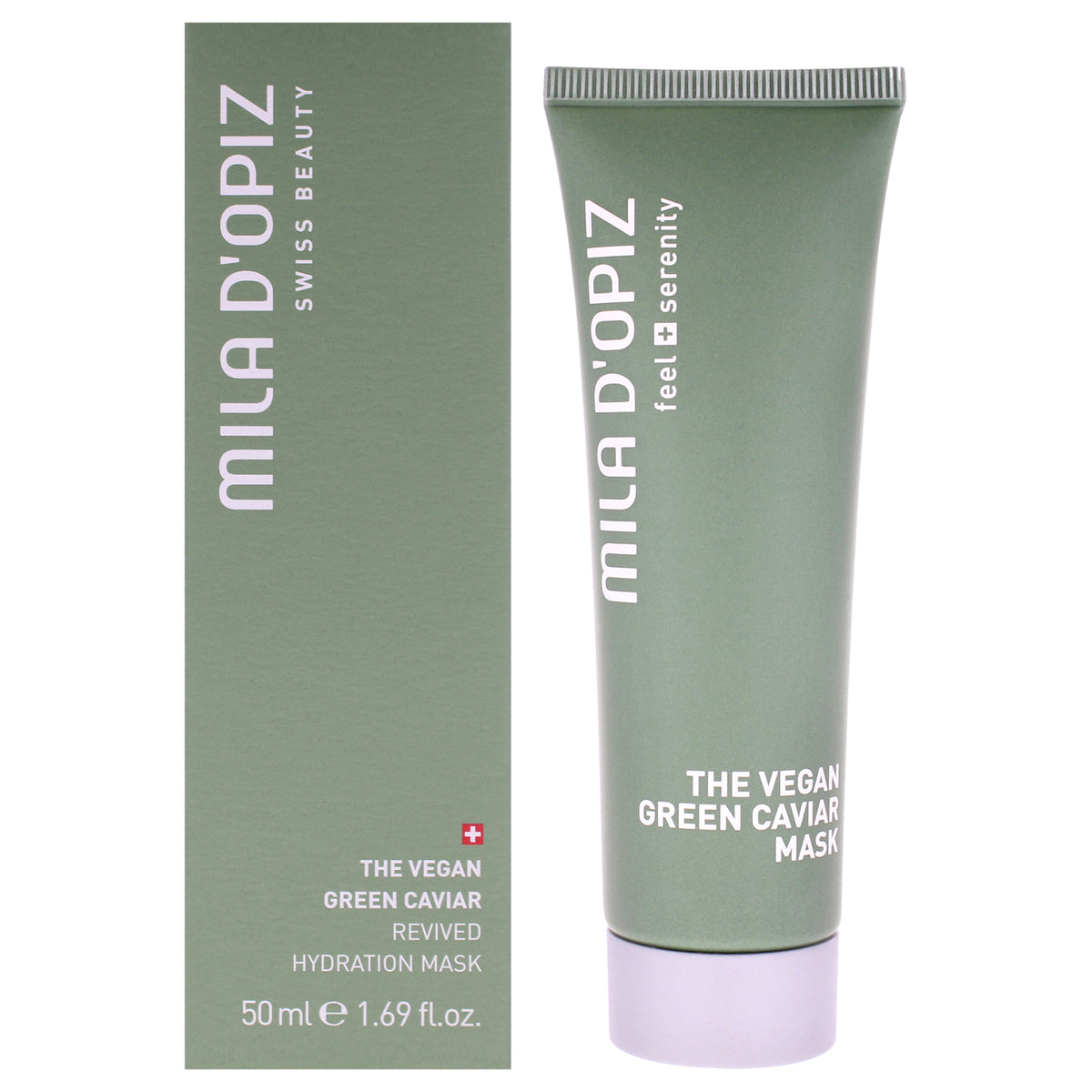 The Vegan Green Caviar Revived Hydration Mask by Mila D Opiz for Women - 1.69 oz Mask