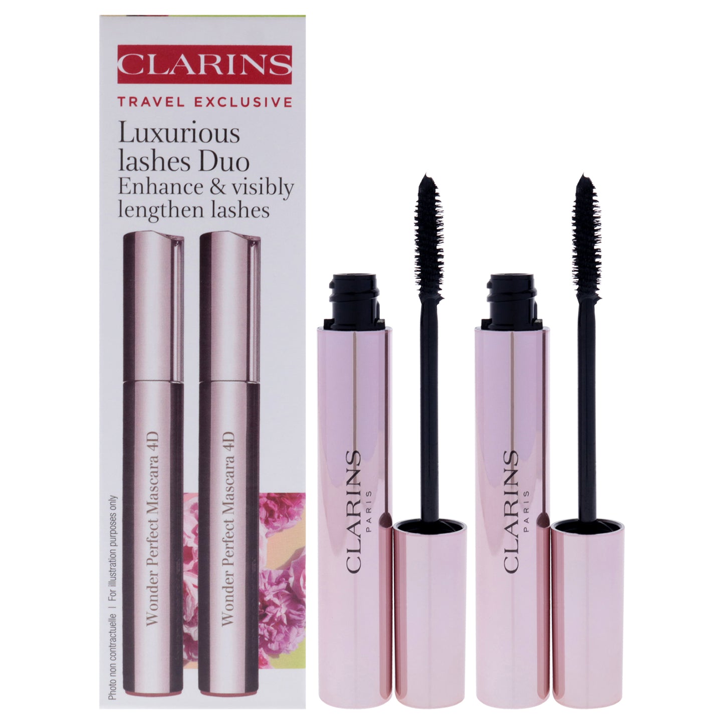 Luxurious Lashes Duo by Clarins for Women - 2 x 0.2 oz Mascara