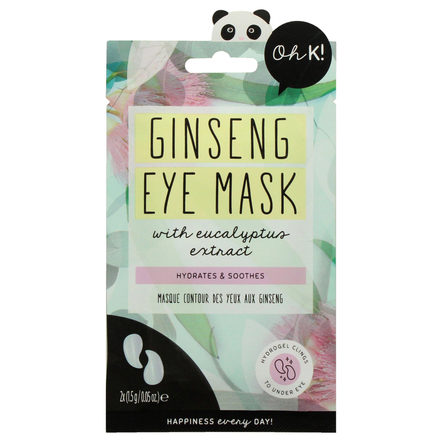 Eye Mask - Ginseng and Eucalyptus 1 Pair Mask