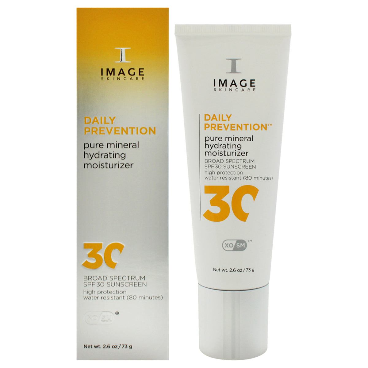 Daily Prevention Pure Mineral Hydrating Moisturizer SPF 30 by Image for Unisex - 2.6 oz Sunscreen