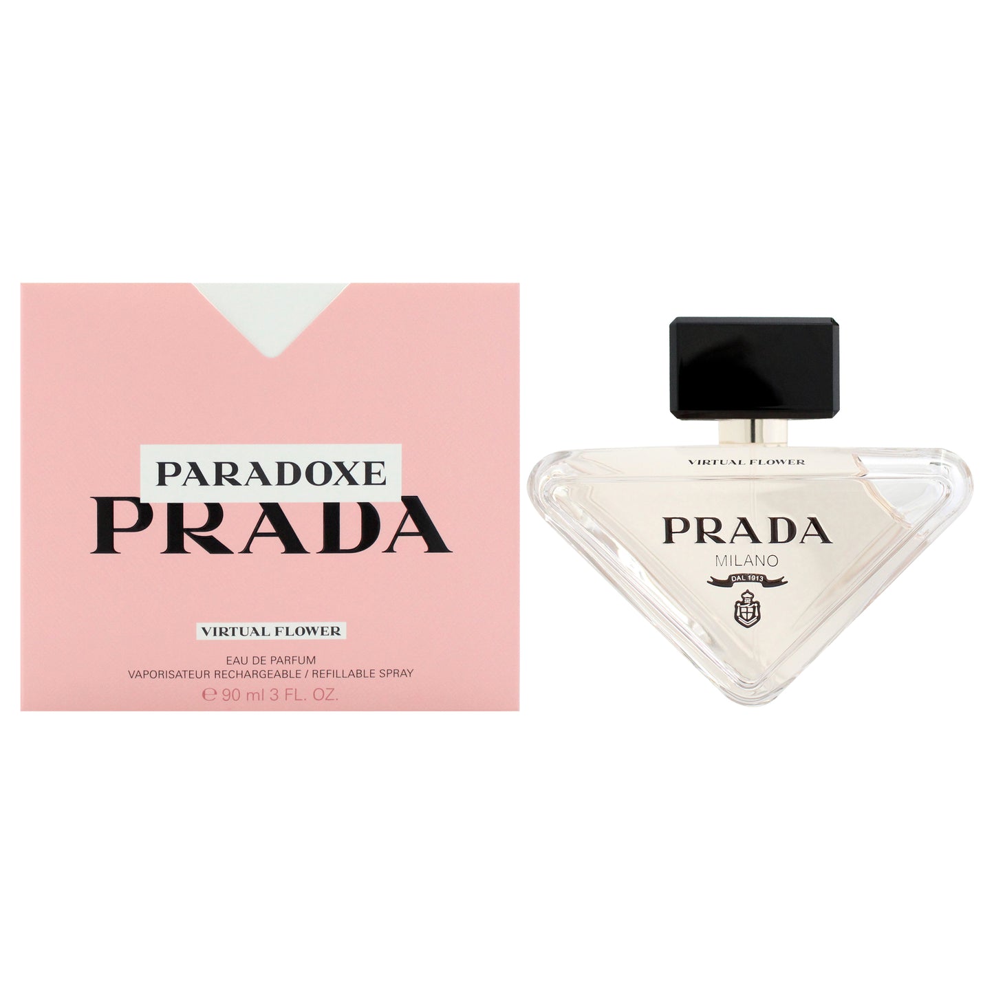 Paradoxe Virtual Flower by Prada for Women - 3 oz EDP Spray (Refillable)