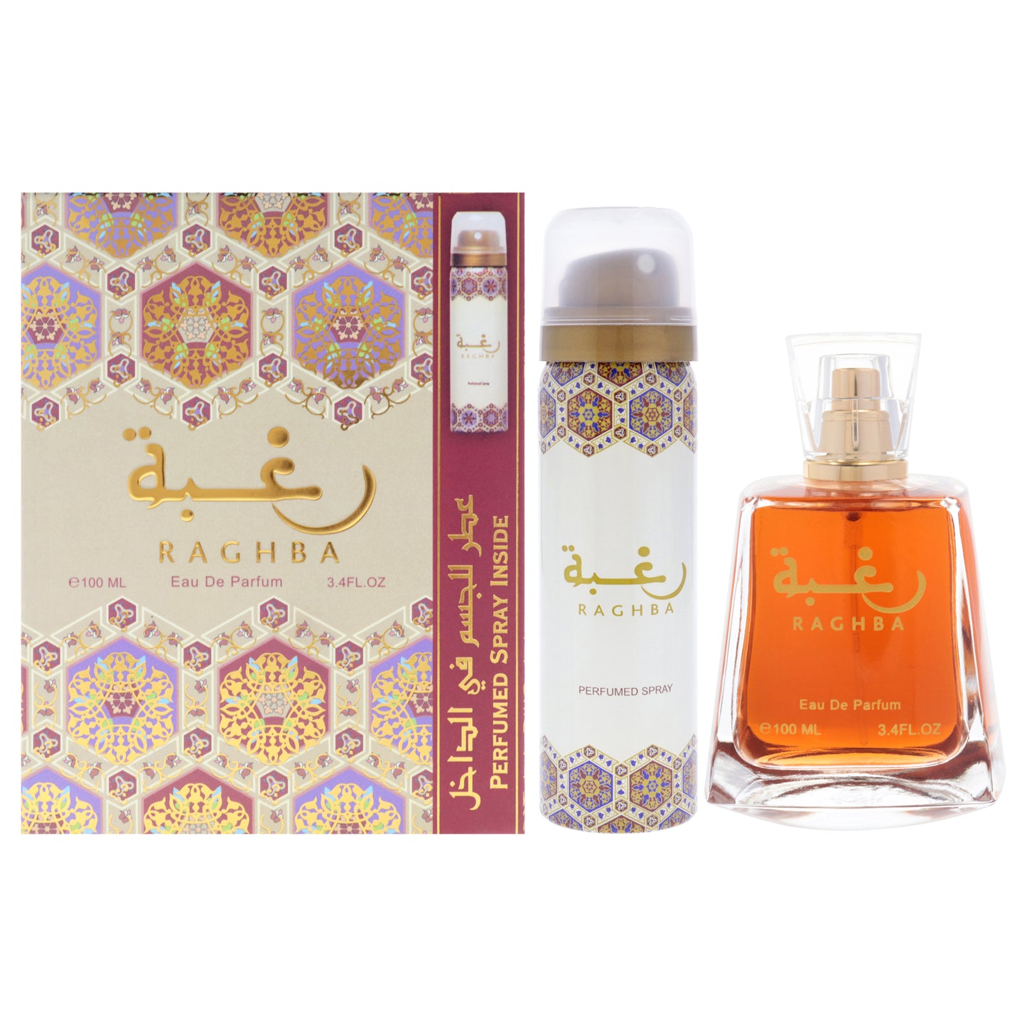 Raghba 2 Pc Gift Set 3.4oz EDP Spray