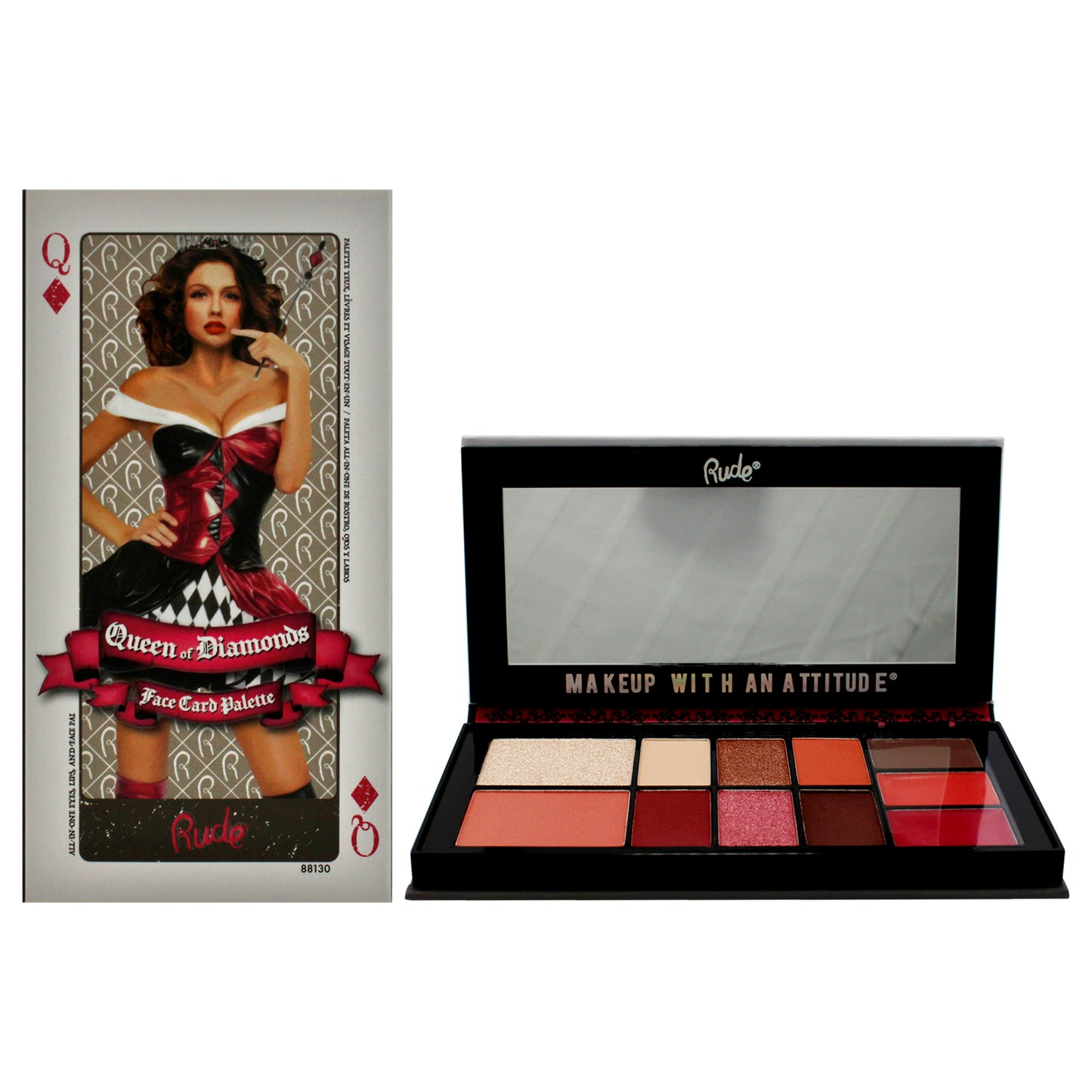 Face Card Palette - Queen of Diamonds 0.51 oz Makeup