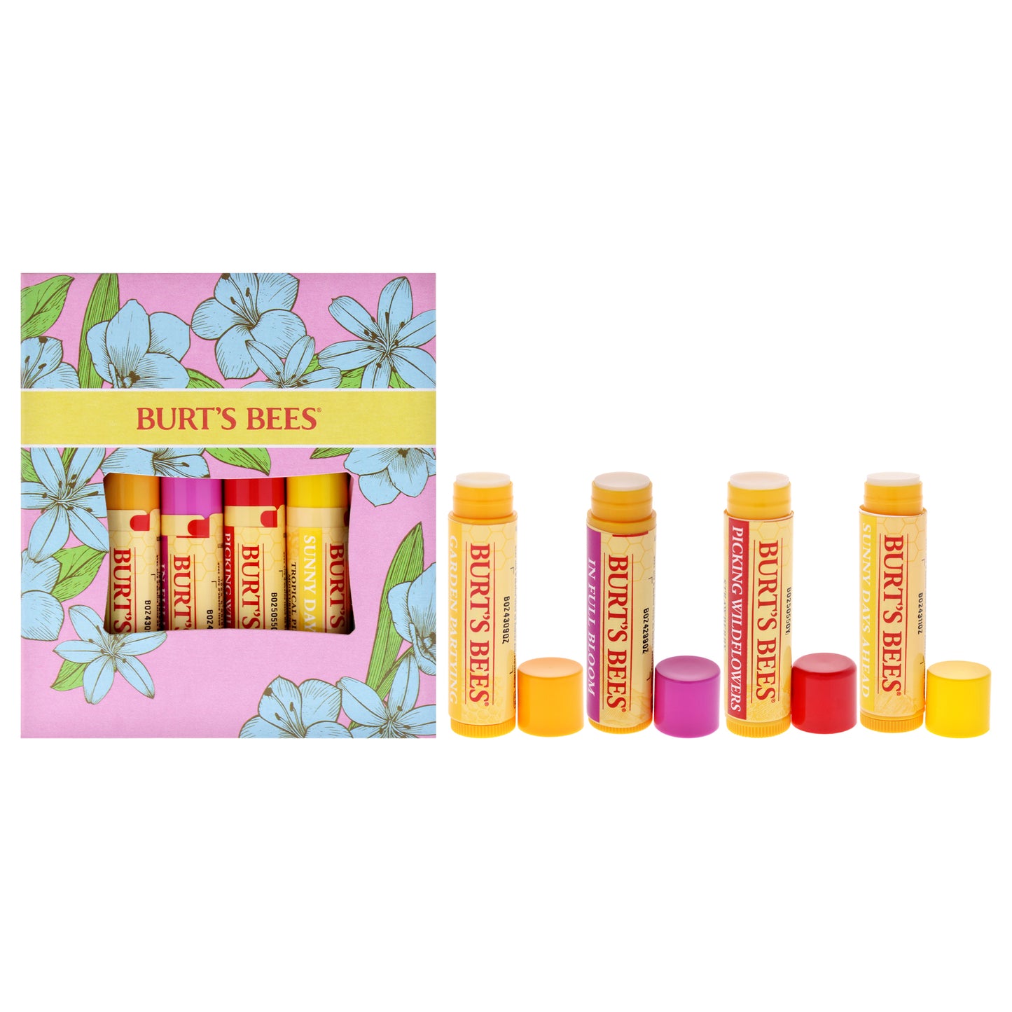 In Full Bloom Set 4 Pc 0.15oz Lip Balm - Original Beeswax